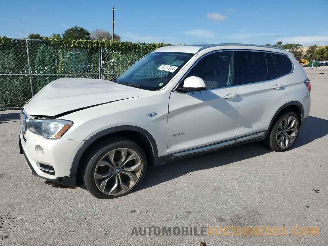 5UXWX7C59F0K35252 BMW X3 2015