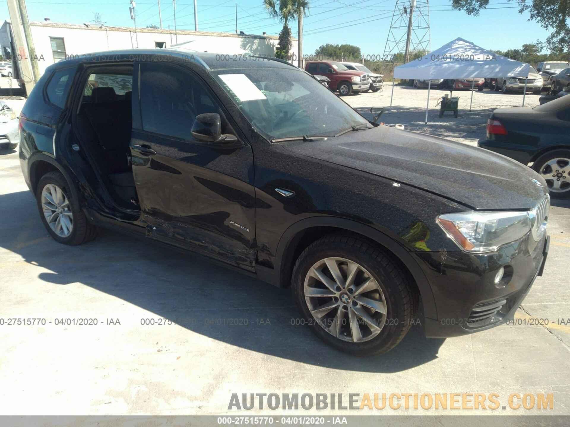 5UXWX9C31H0T21491 BMW X3 2017