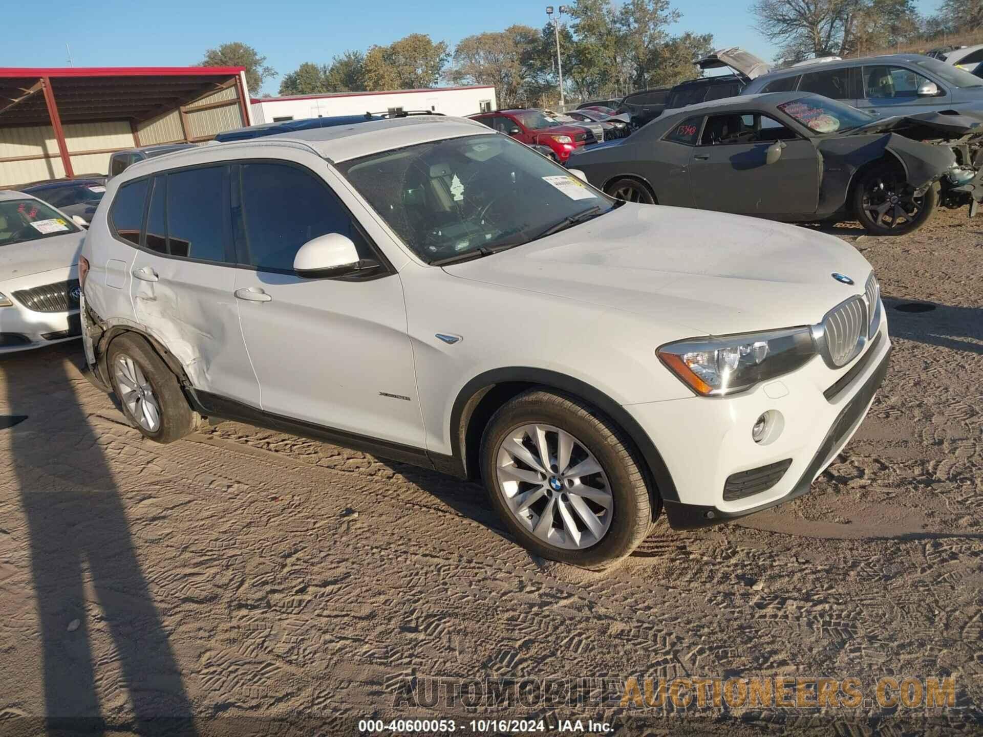 5UXWX9C32H0T16879 BMW X3 2017