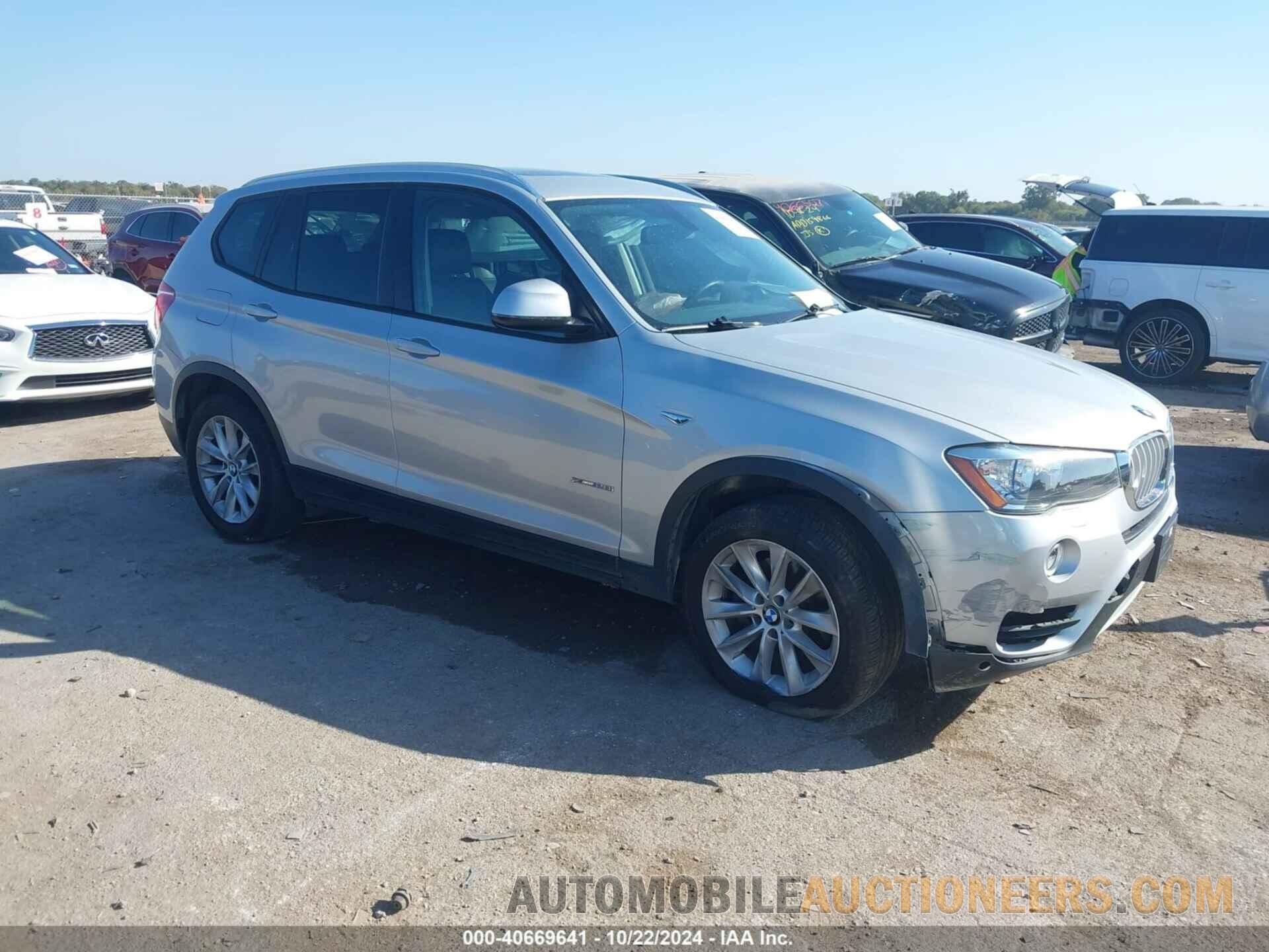 5UXWX9C32H0T17725 BMW X3 2017