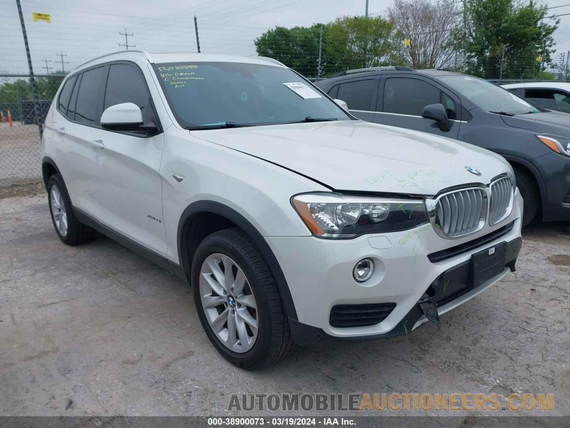 5UXWX9C32H0W78727 BMW X3 2017