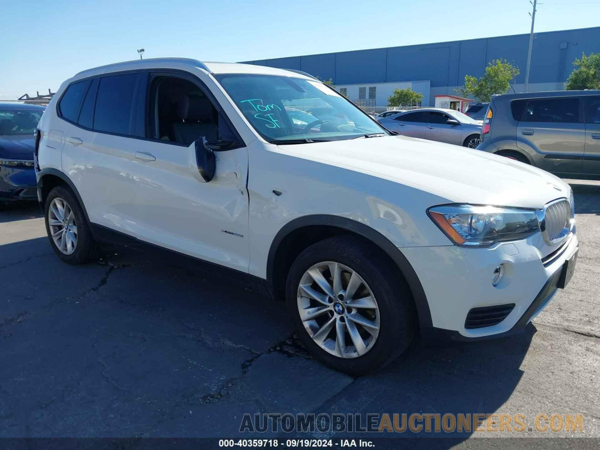 5UXWX9C33H0T18513 BMW X3 2017