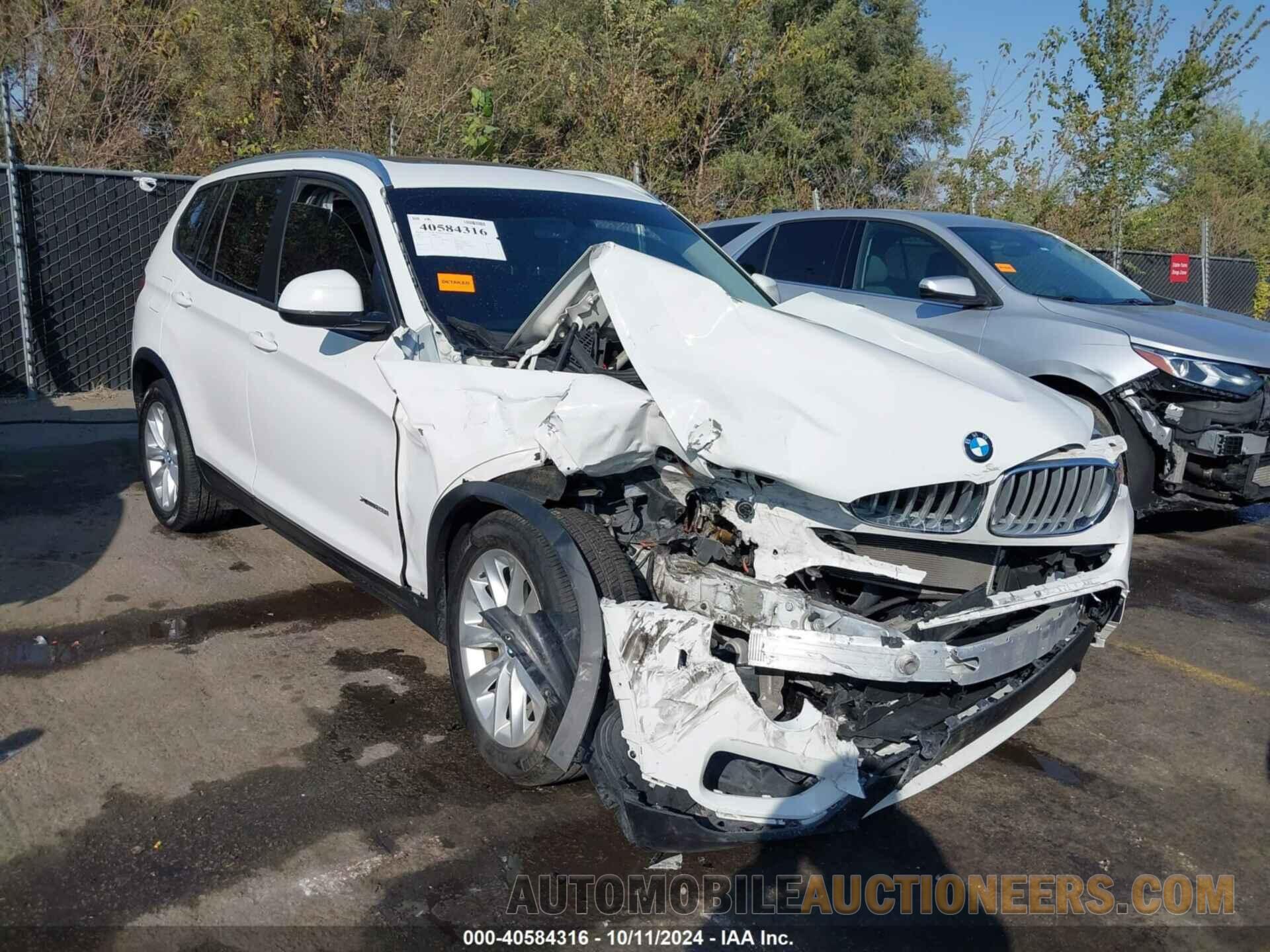 5UXWX9C33H0T23856 BMW X3 2017