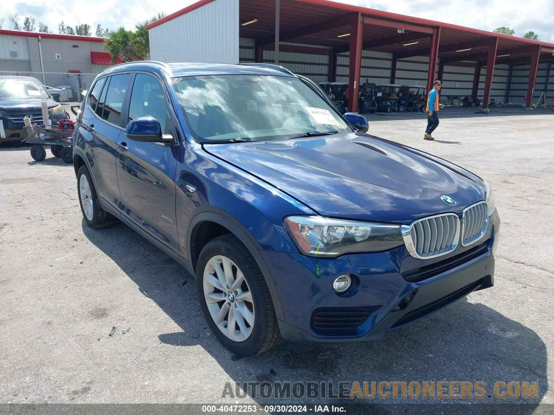 5UXWX9C33H0W76274 BMW X3 2017