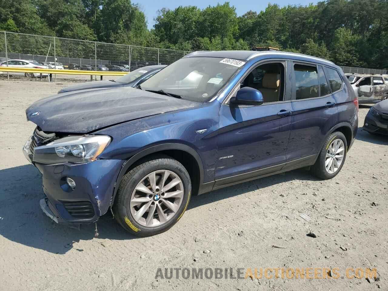 5UXWX9C35H0W66488 BMW X3 2017