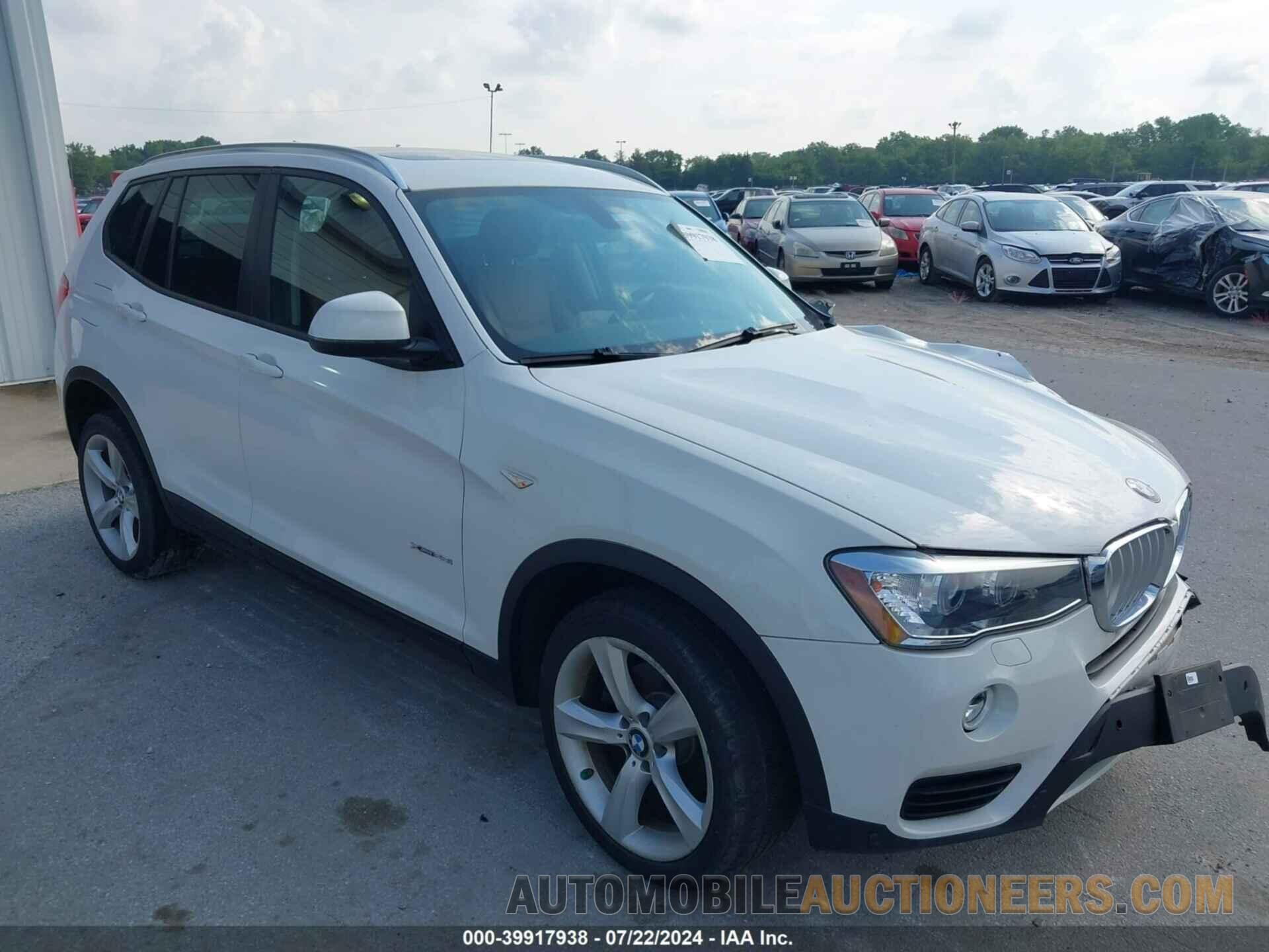 5UXWX9C35H0W78916 BMW X3 2017