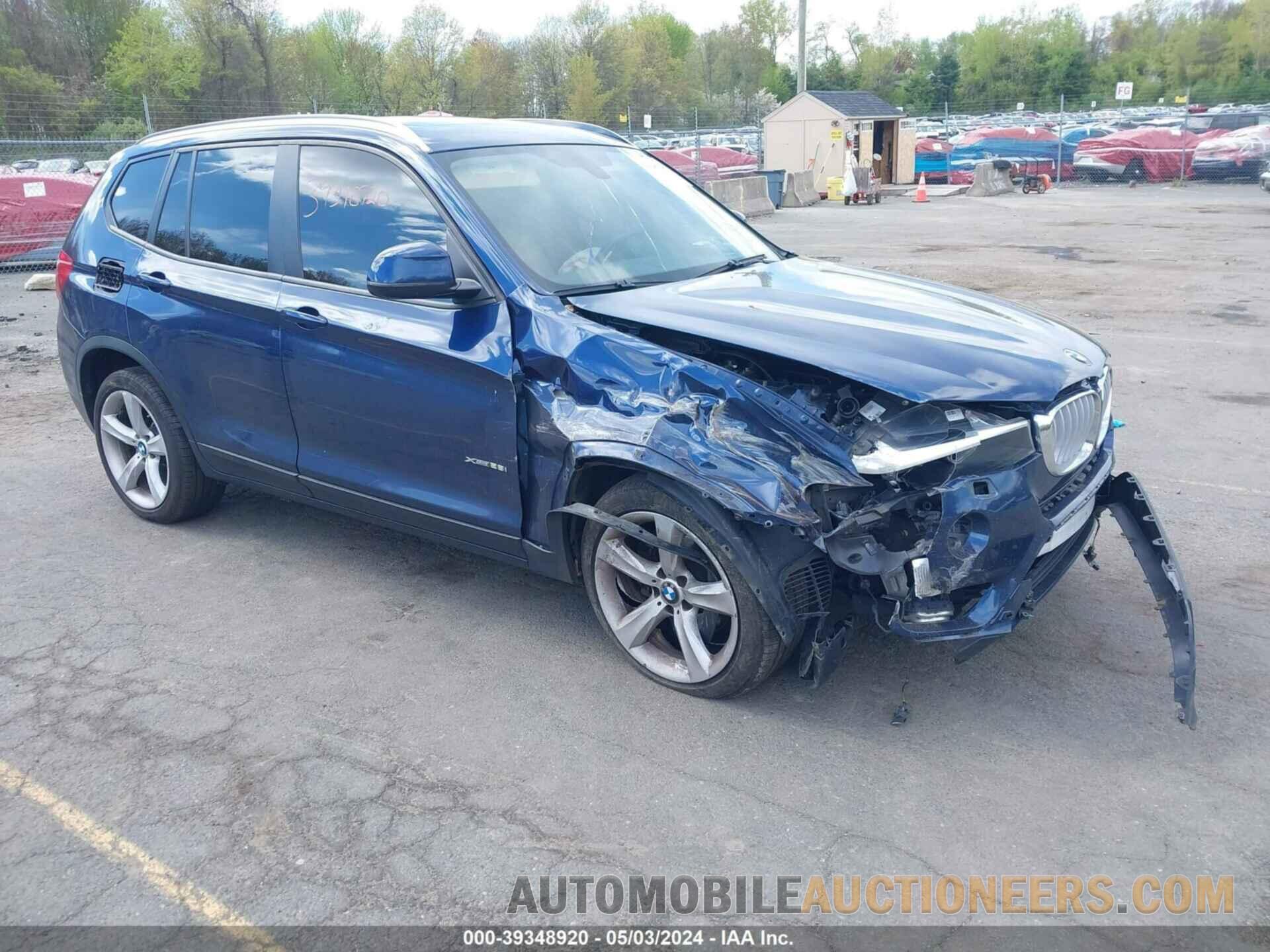 5UXWX9C38H0T16644 BMW X3 2017