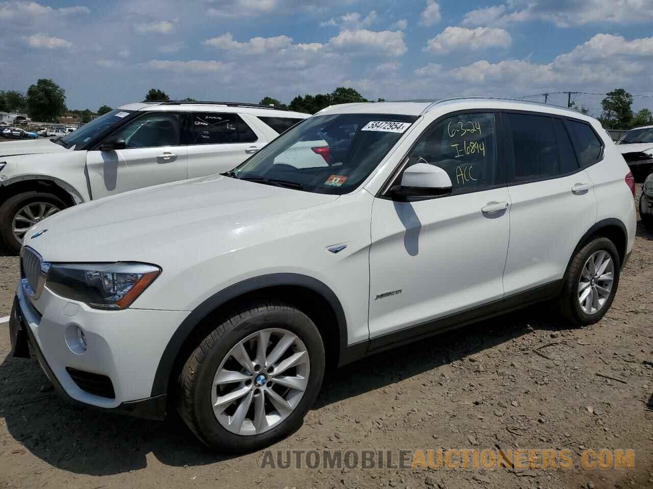 5UXWX9C38H0W70986 BMW X3 2017