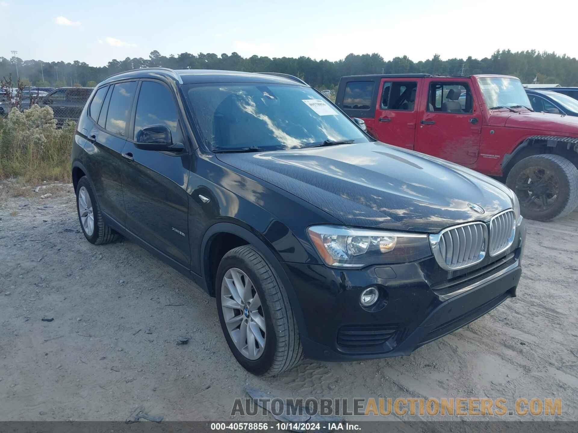 5UXWX9C38H0W75847 BMW X3 2017