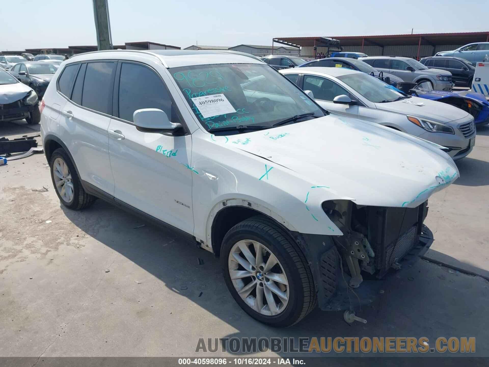 5UXWX9C50D0A12075 BMW X3 2013