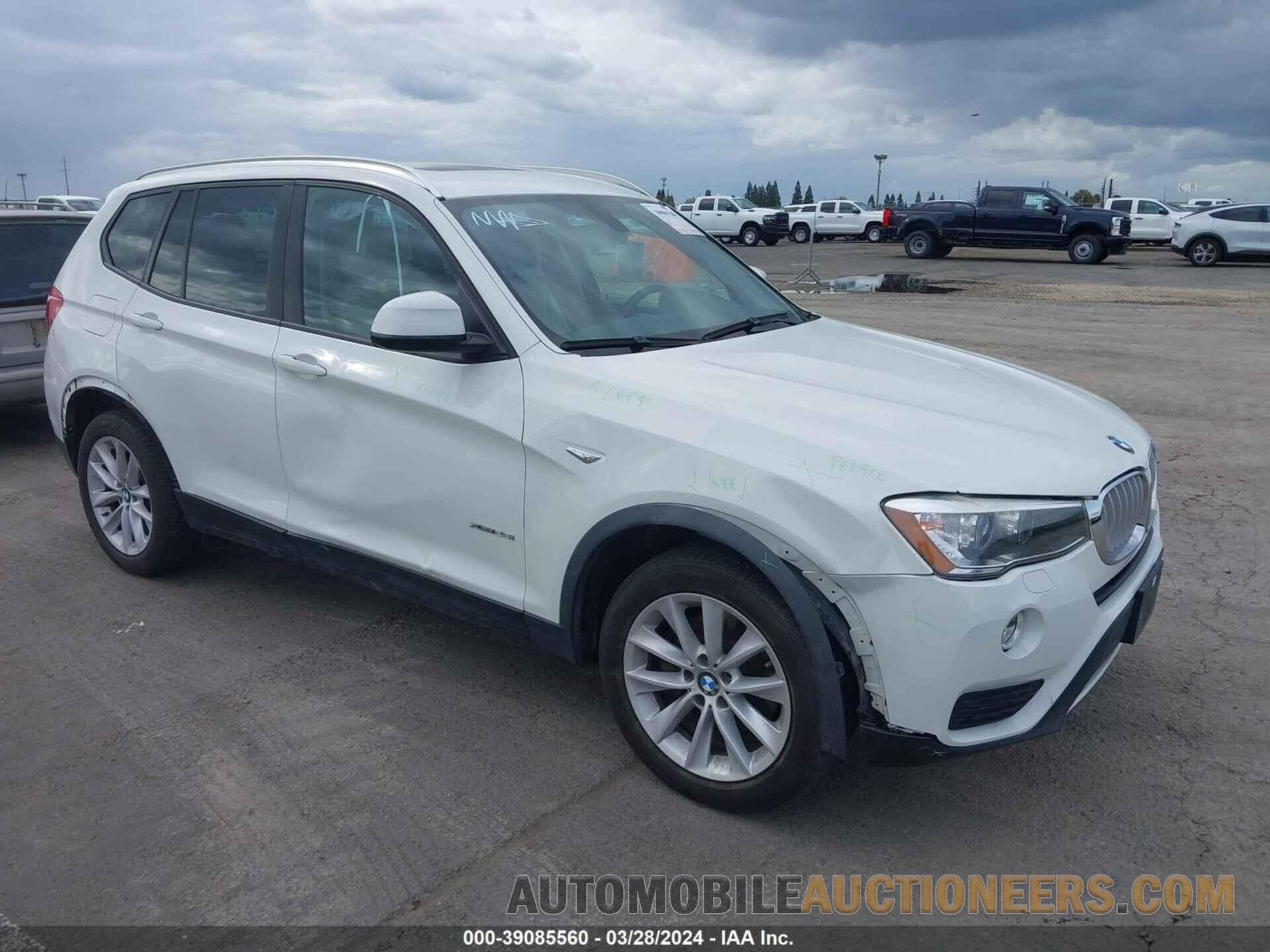 5UXWX9C50G0D67123 BMW X3 2016