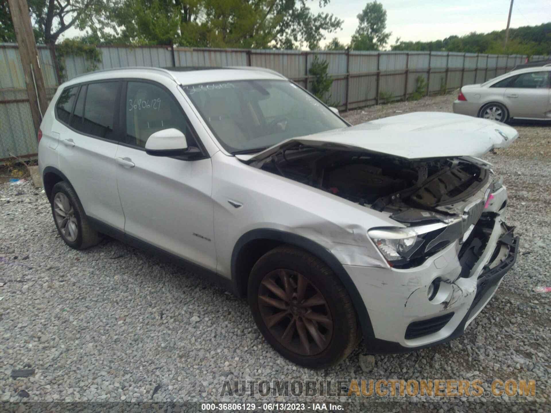 5UXWX9C50G0D75836 BMW X3 2016