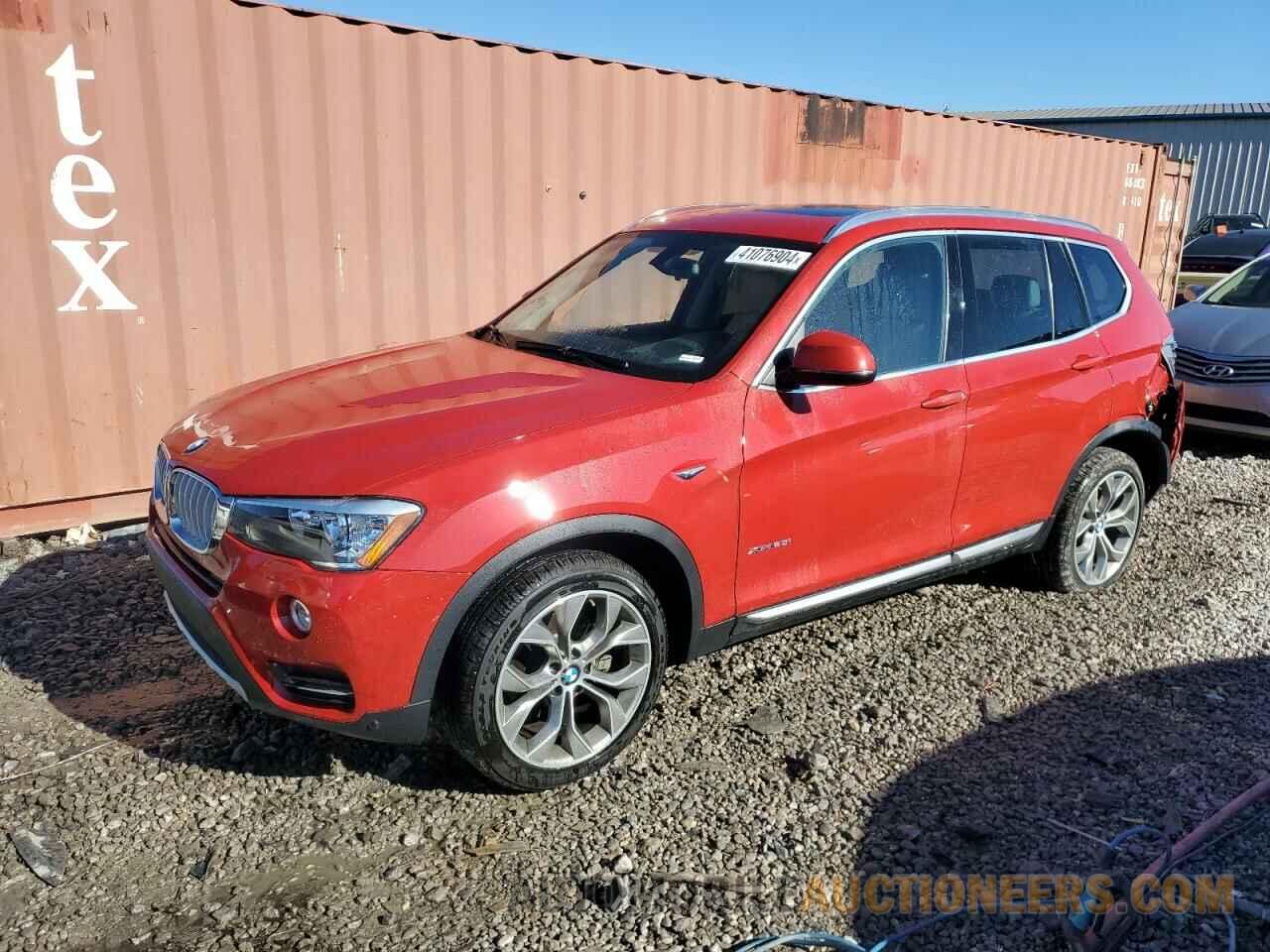 5UXWX9C50H0T09382 BMW X3 2017