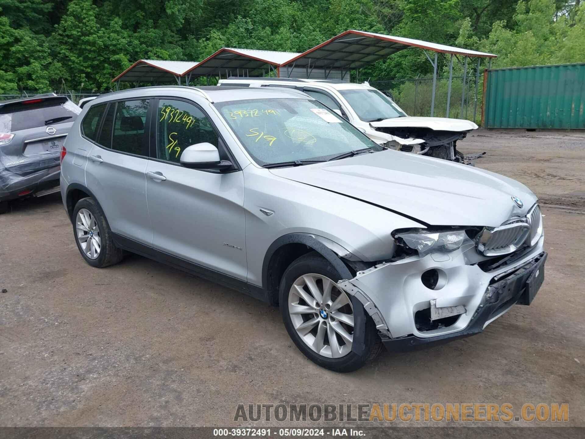 5UXWX9C51G0D67664 BMW X3 2016