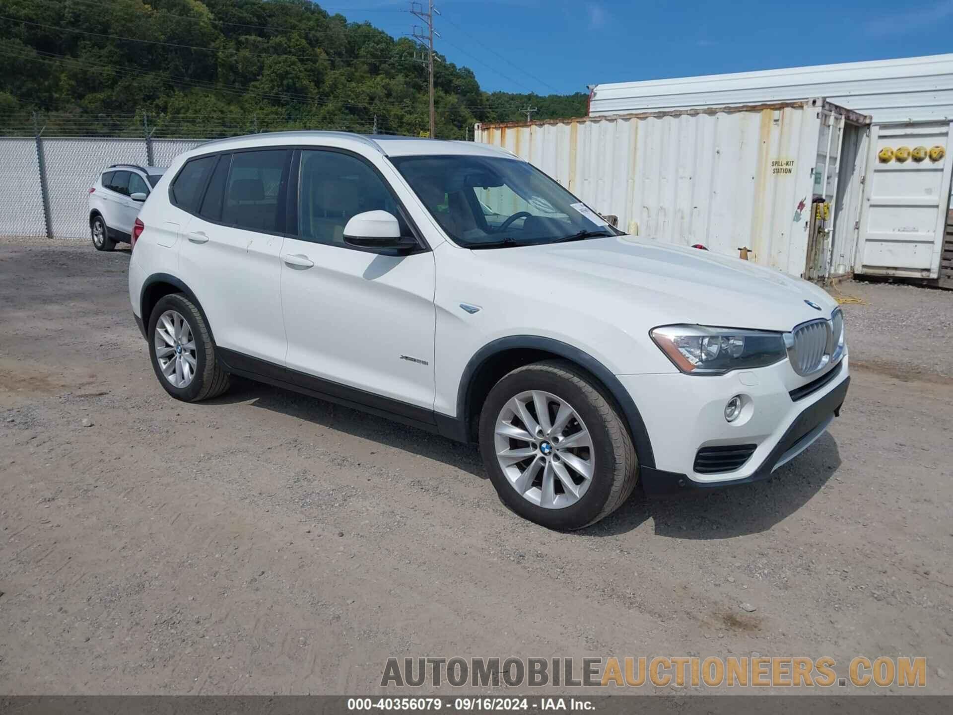 5UXWX9C51G0D74159 BMW X3 2016