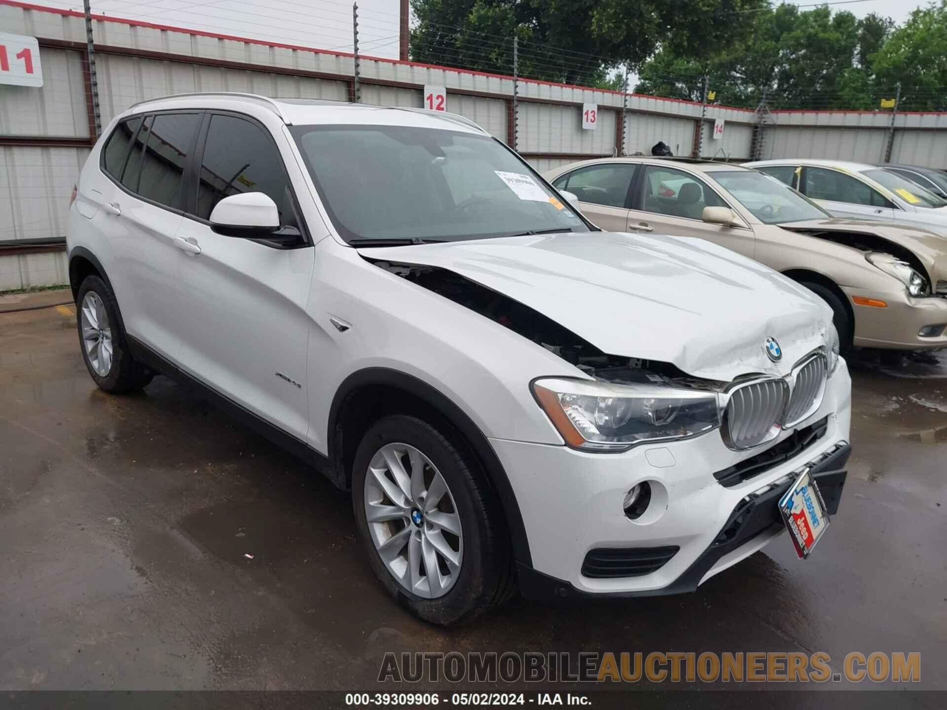 5UXWX9C51G0D89826 BMW X3 2016