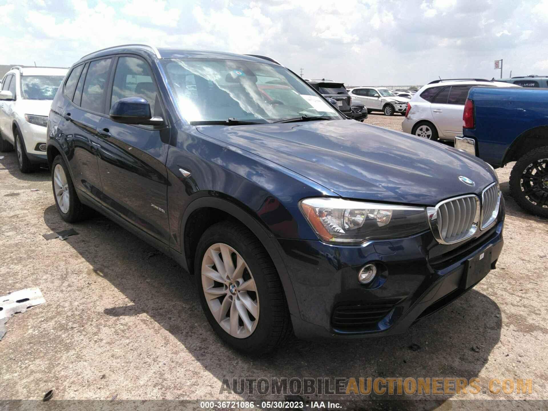 5UXWX9C51H0D99581 BMW X3 2017