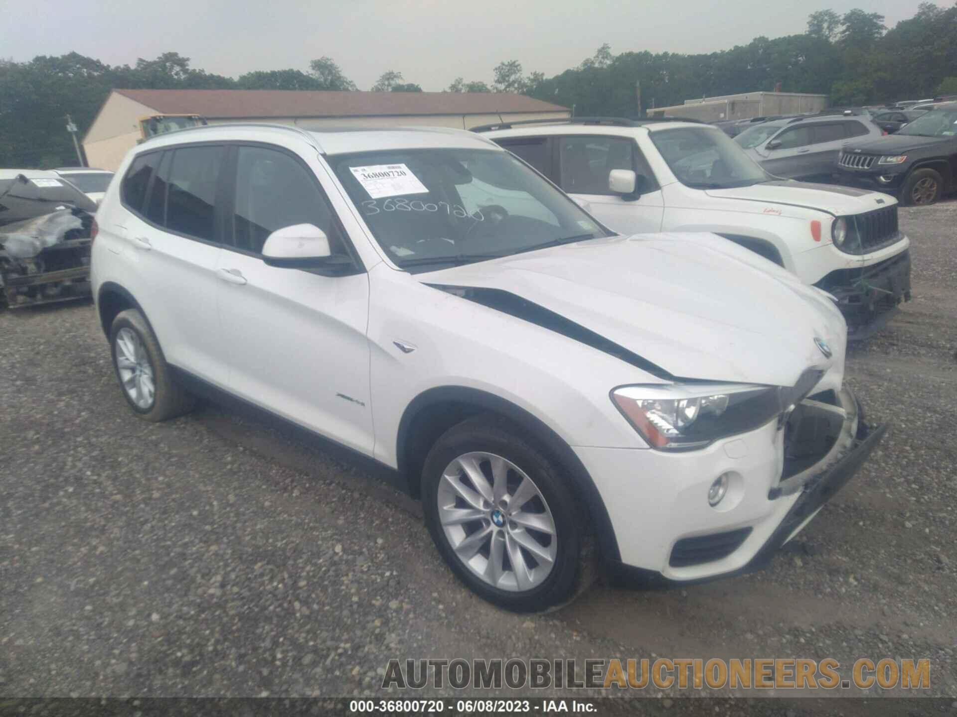 5UXWX9C51H0T09763 BMW X3 2017