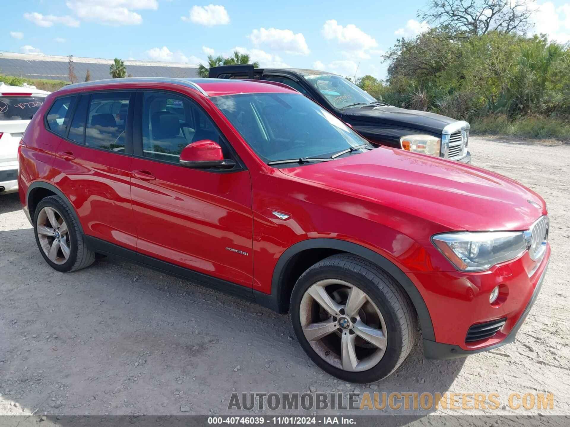 5UXWX9C52H0T00733 BMW X3 2017