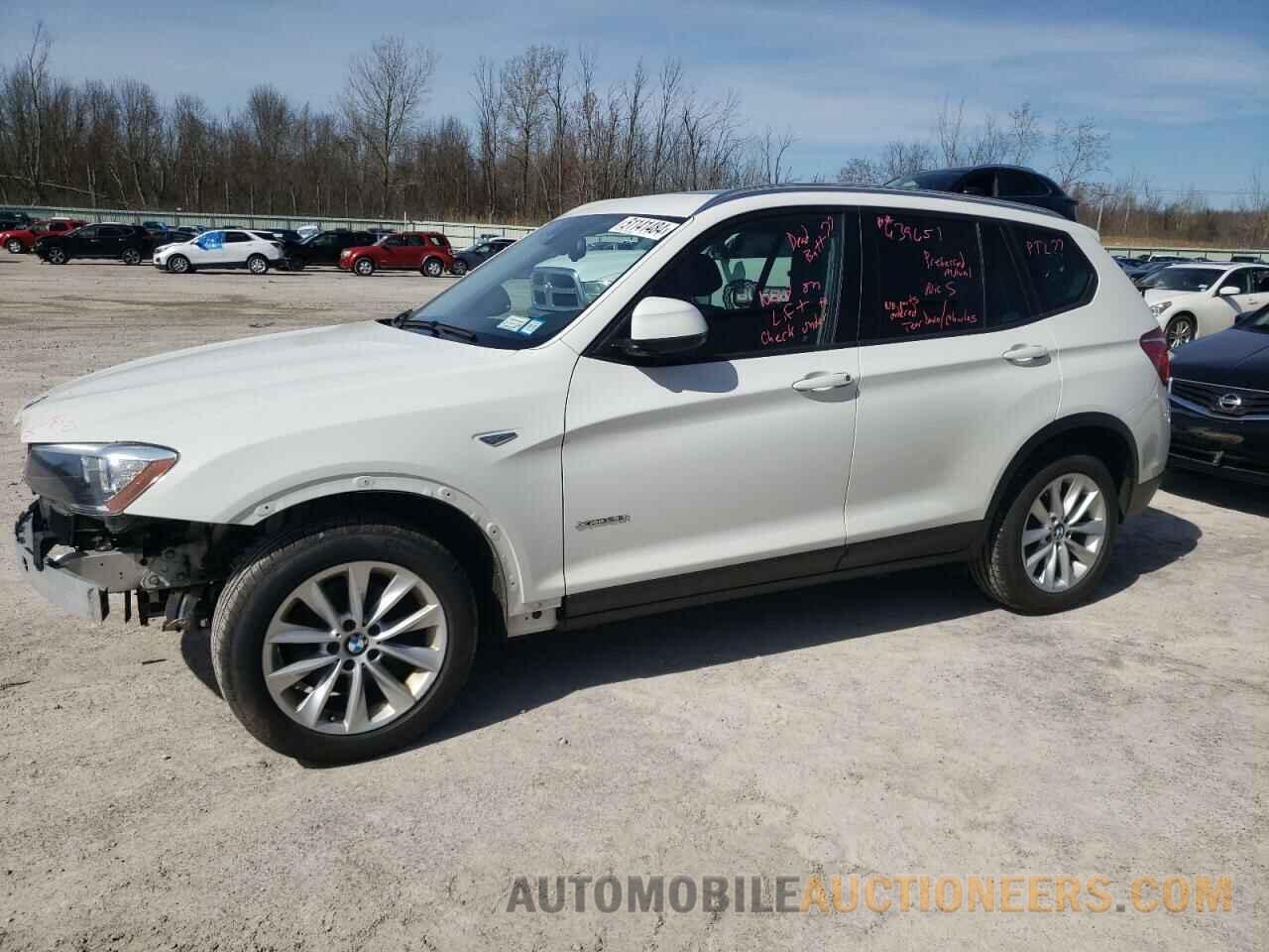 5UXWX9C52H0T09853 BMW X3 2017