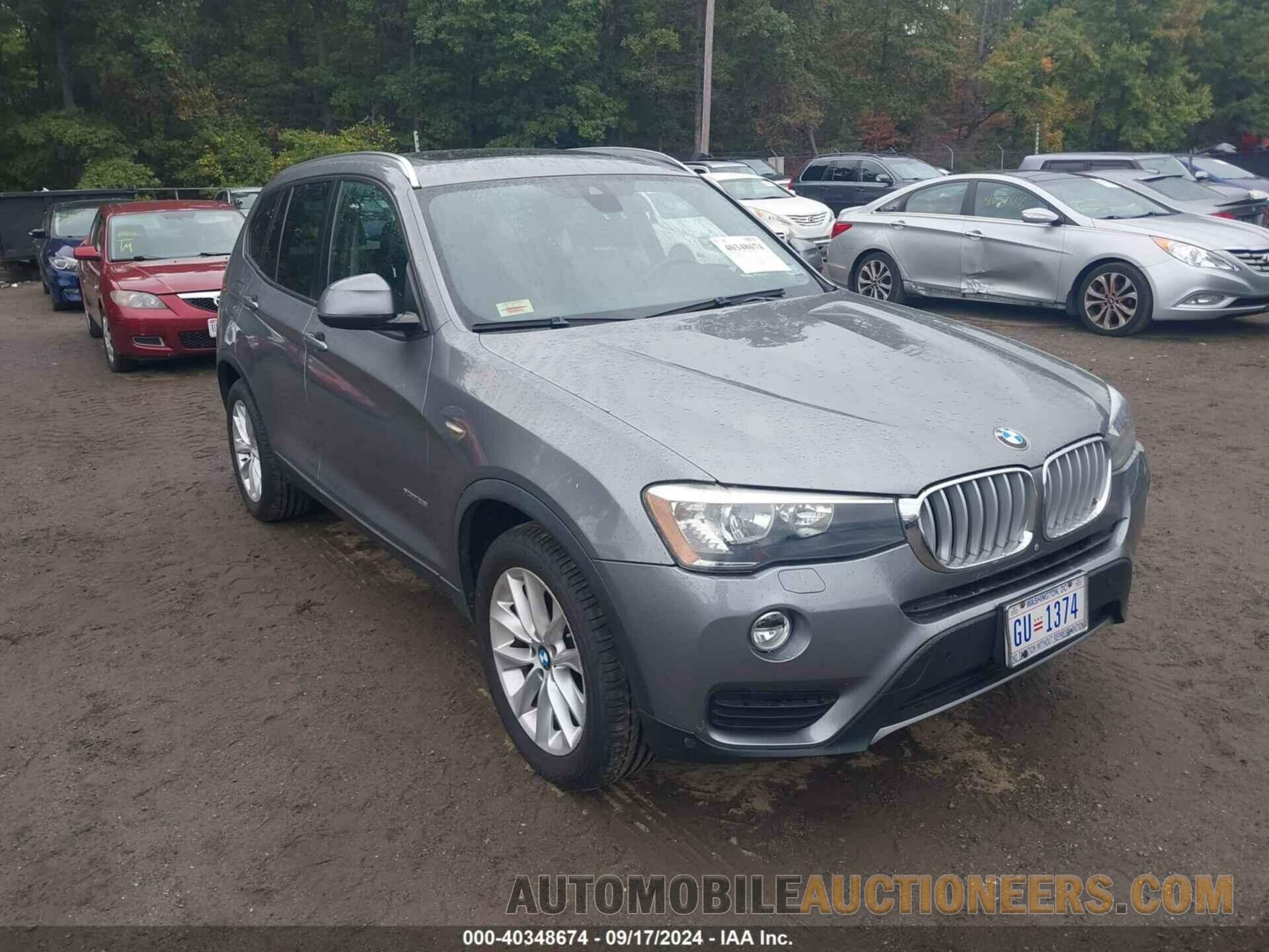 5UXWX9C53F0D49911 BMW X3 2015