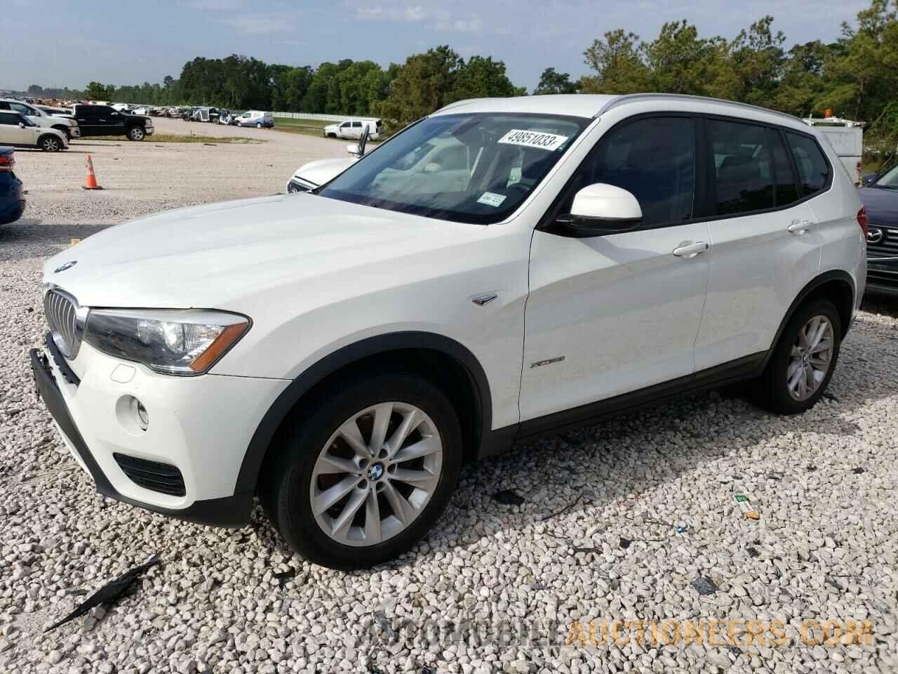 5UXWX9C53G0D71621 BMW X3 2016