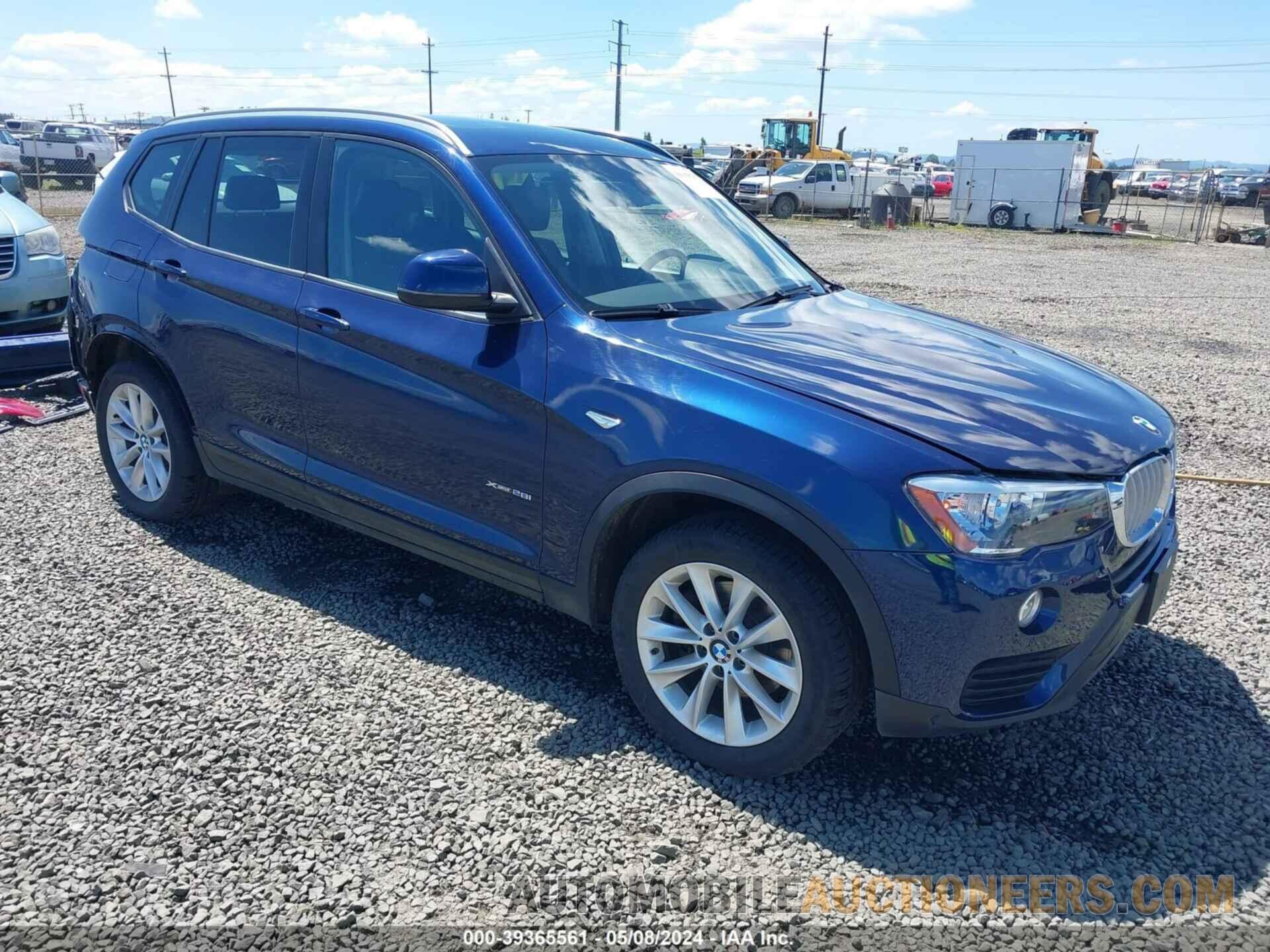 5UXWX9C53G0D89133 BMW X3 2016