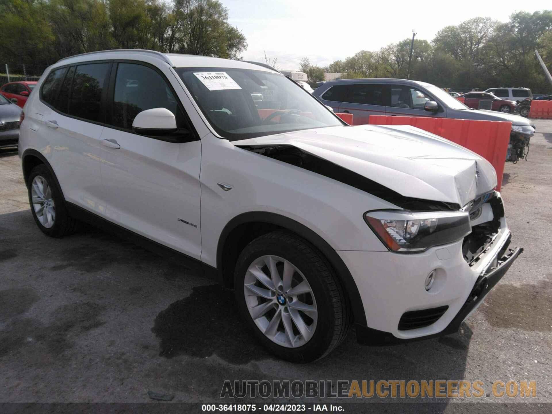 5UXWX9C53G0D89388 BMW X3 2016