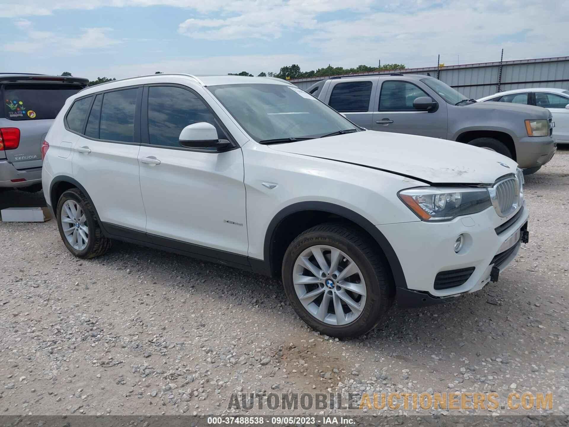 5UXWX9C53G0D89438 BMW X3 2016