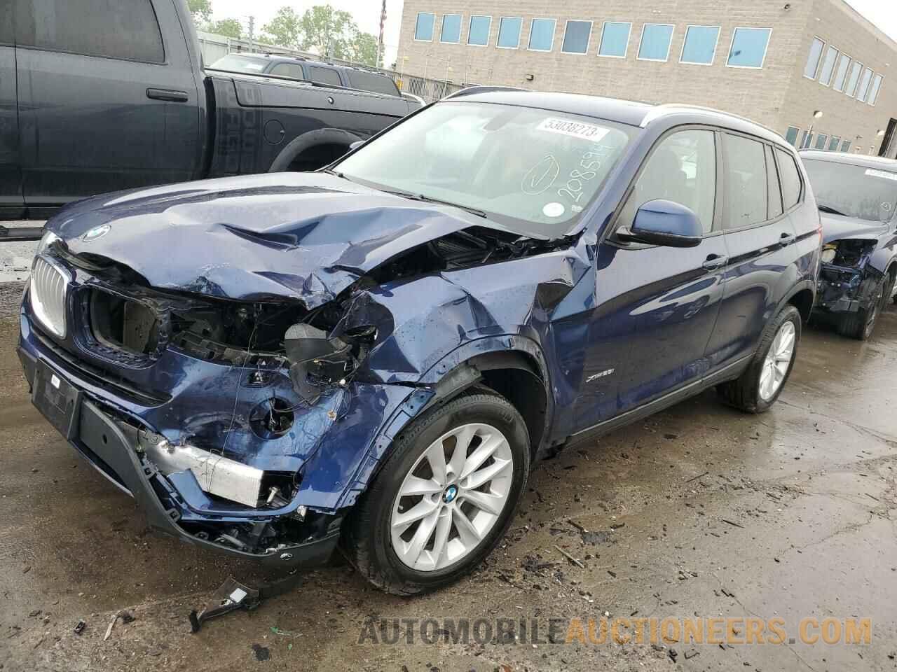 5UXWX9C54F0D59959 BMW X3 2015