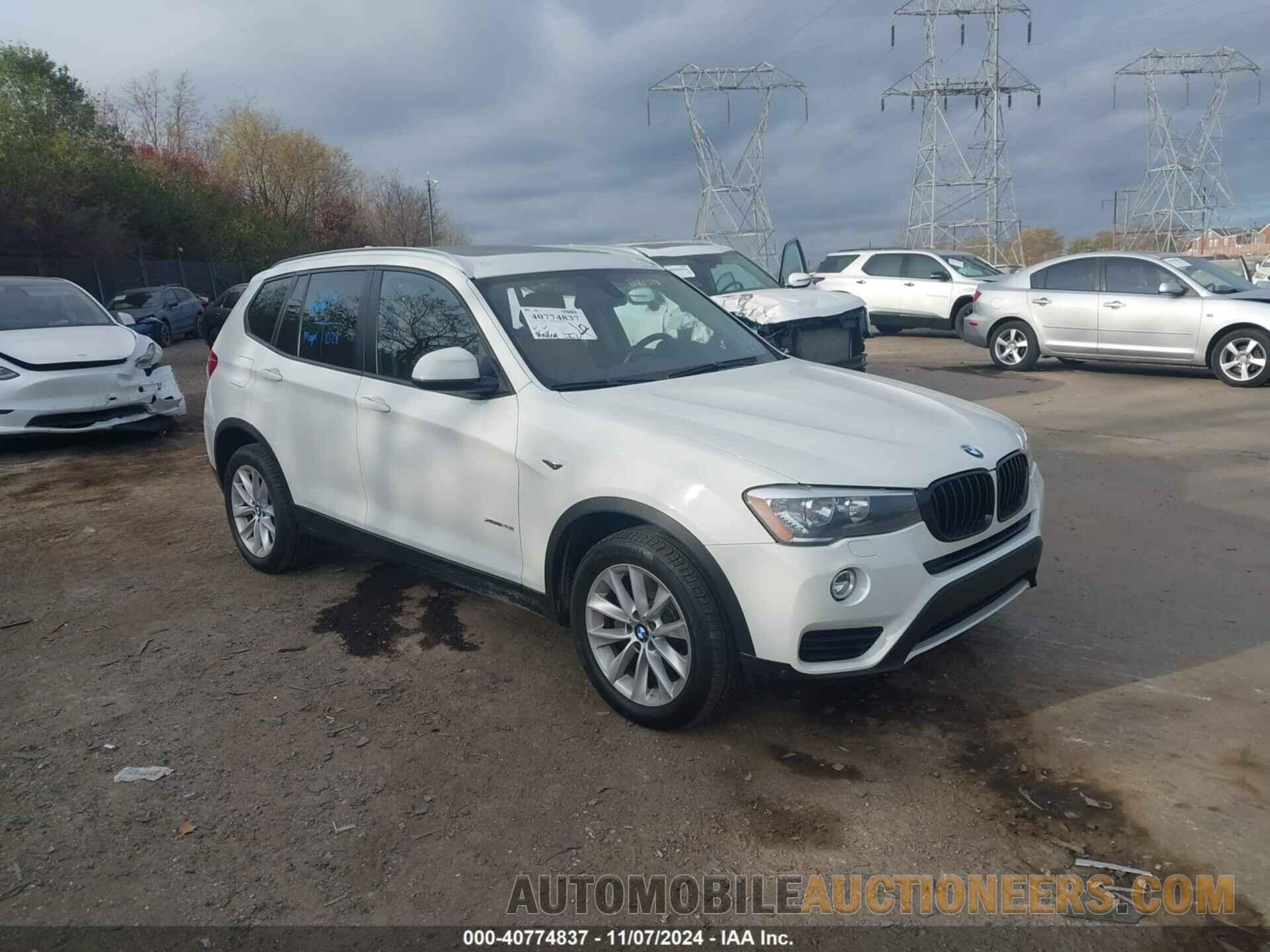 5UXWX9C54G0D84393 BMW X3 2016