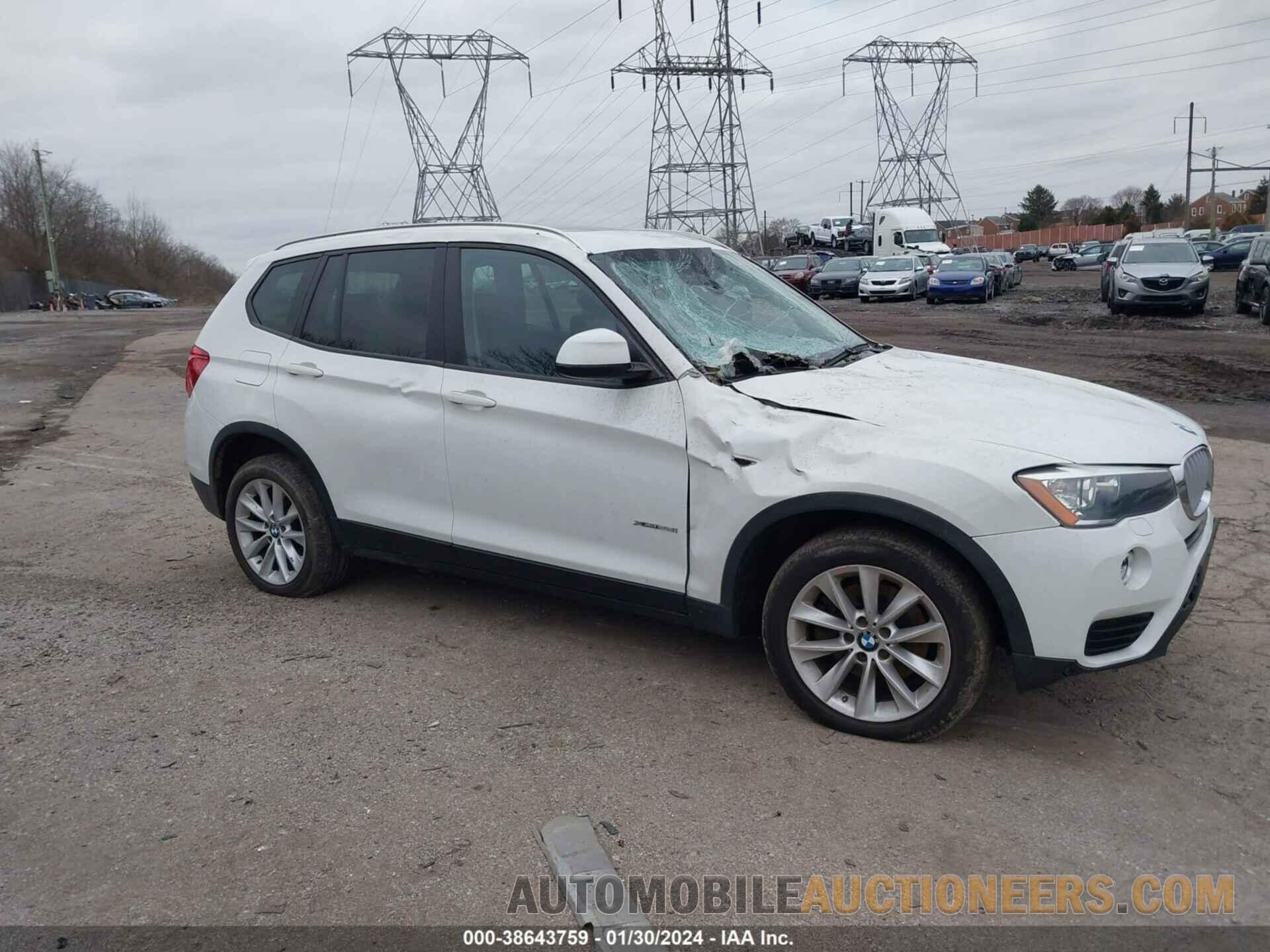 5UXWX9C54G0D86208 BMW X3 2016