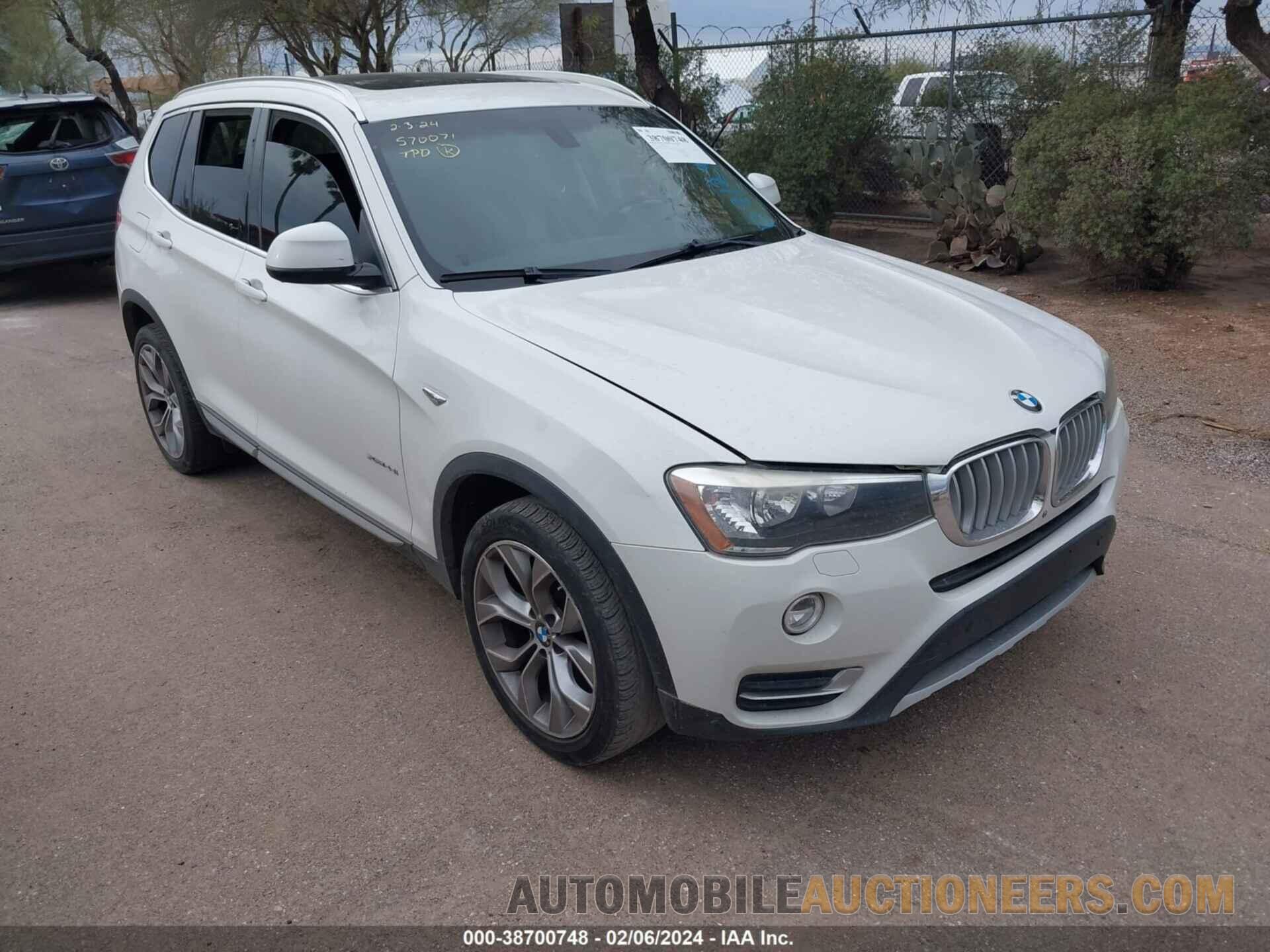 5UXWX9C54G0D91246 BMW X3 2016