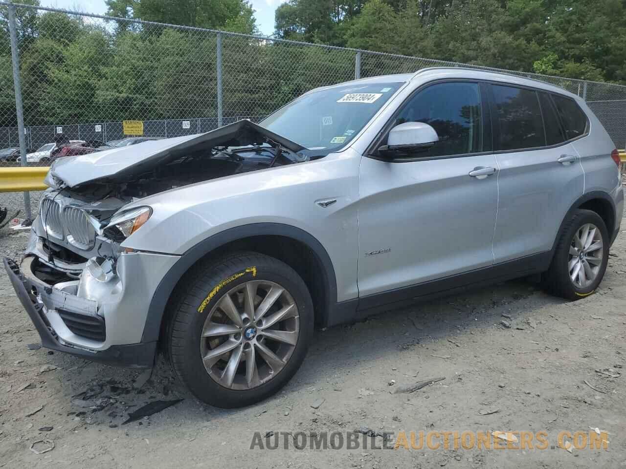 5UXWX9C54G0D91389 BMW X3 2016