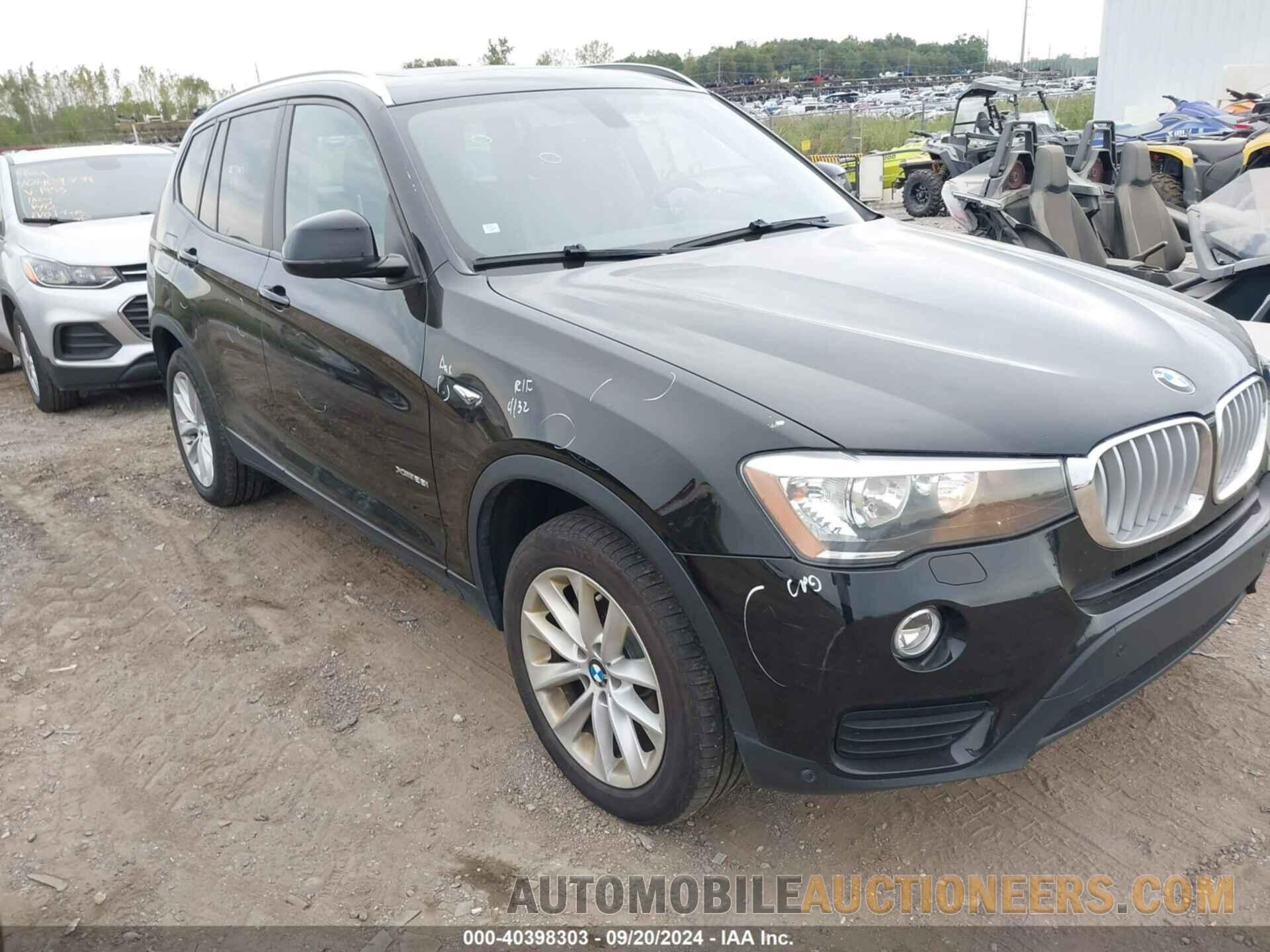 5UXWX9C54H0T15699 BMW X3 2017