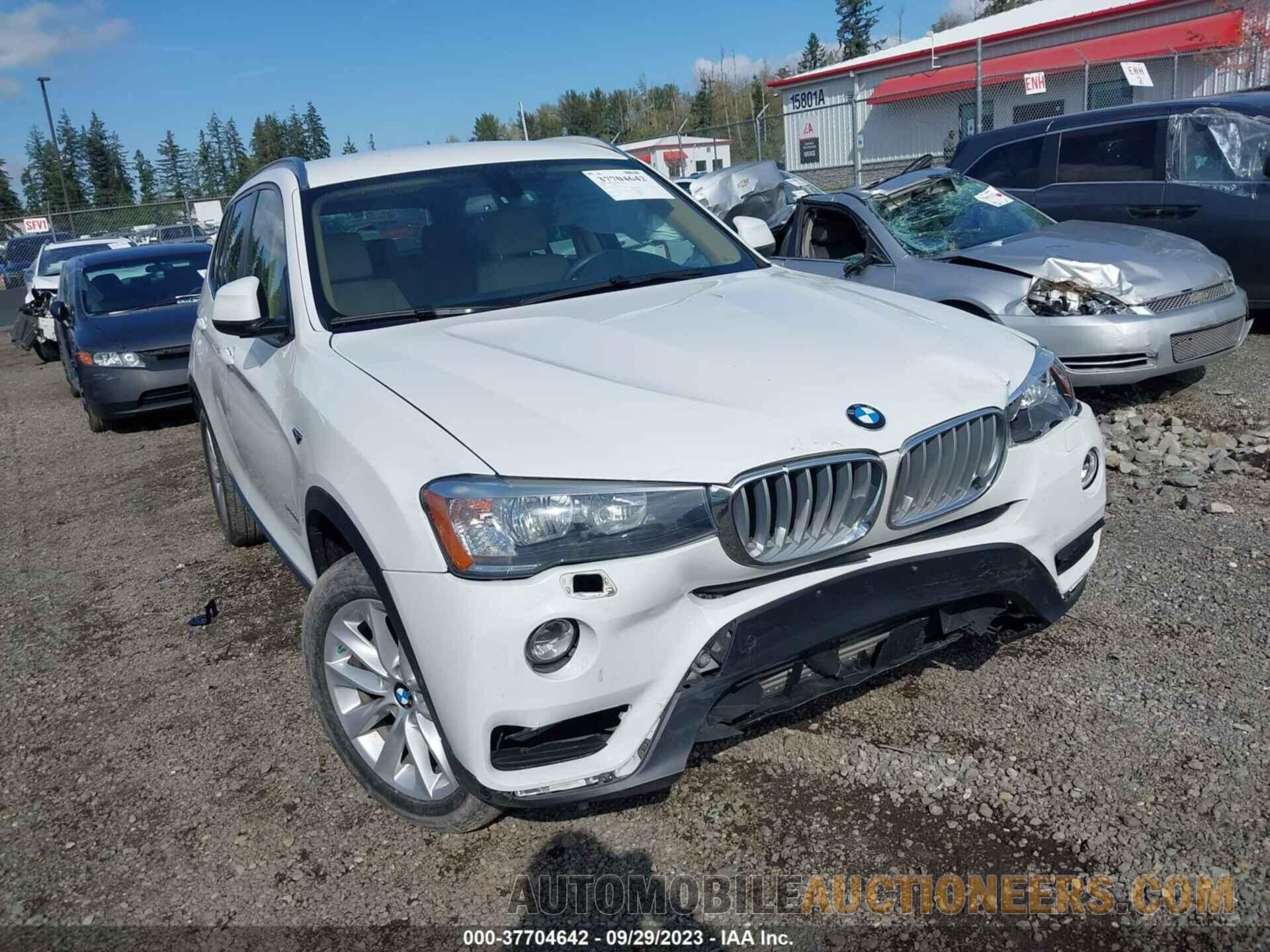 5UXWX9C55G0D93393 BMW X3 2016