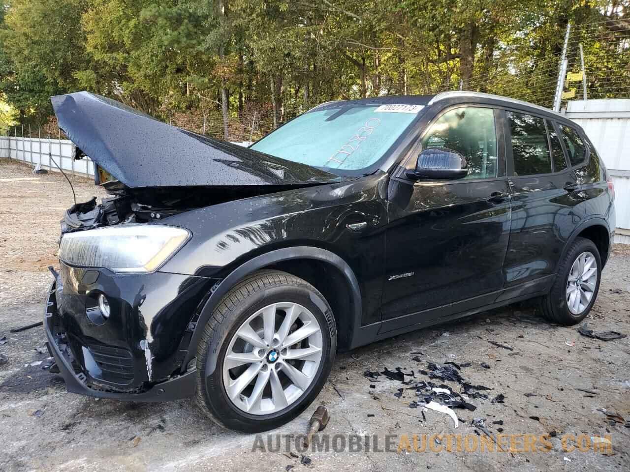 5UXWX9C55H0T12830 BMW X3 2017