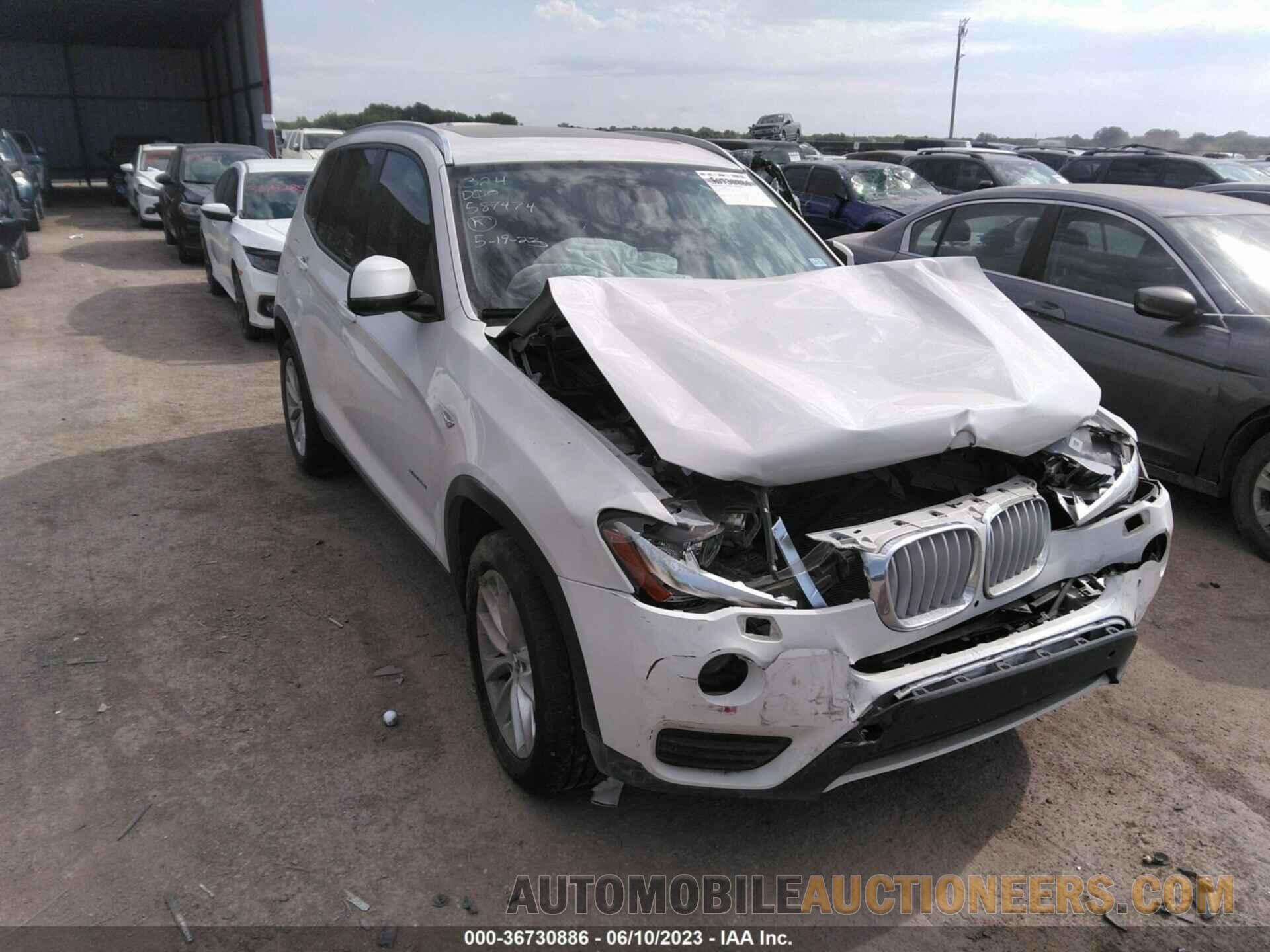 5UXWX9C56F0D44895 BMW X3 2015