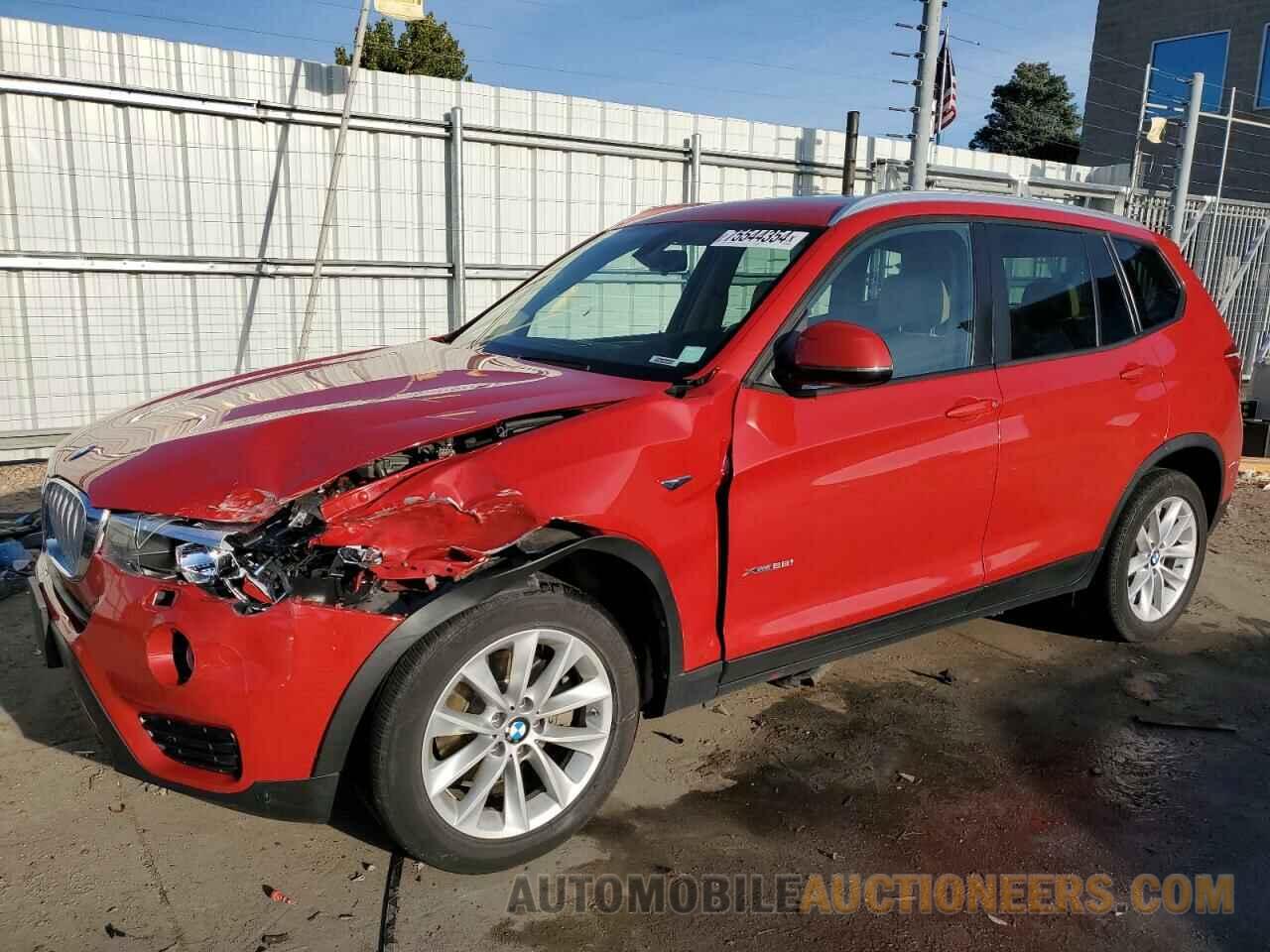 5UXWX9C56F0D62281 BMW X3 2015