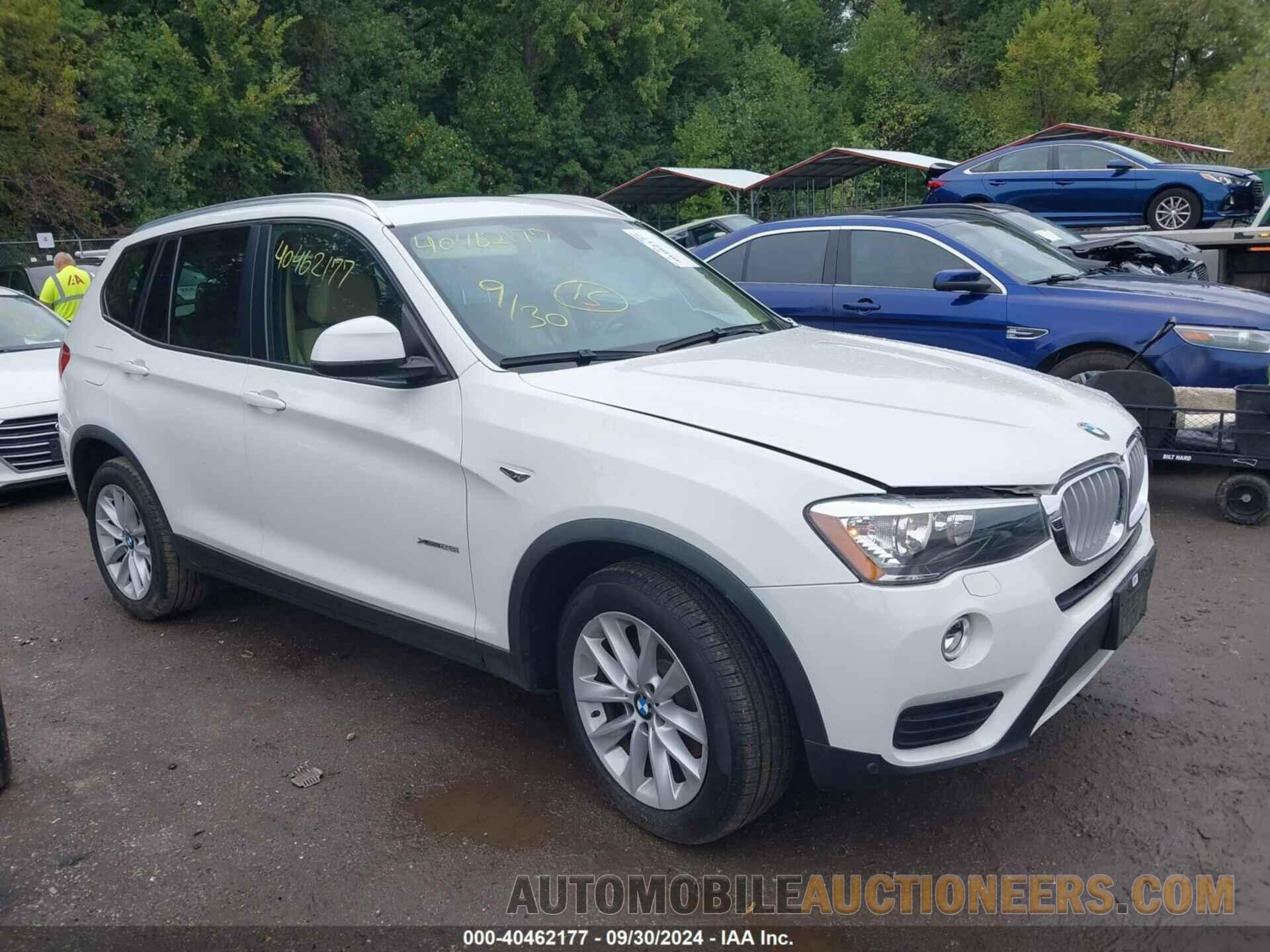 5UXWX9C56G0D71399 BMW X3 2016