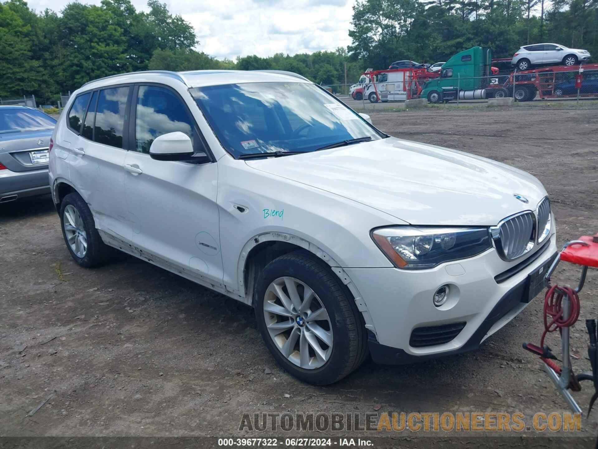 5UXWX9C56H0T06874 BMW X3 2017