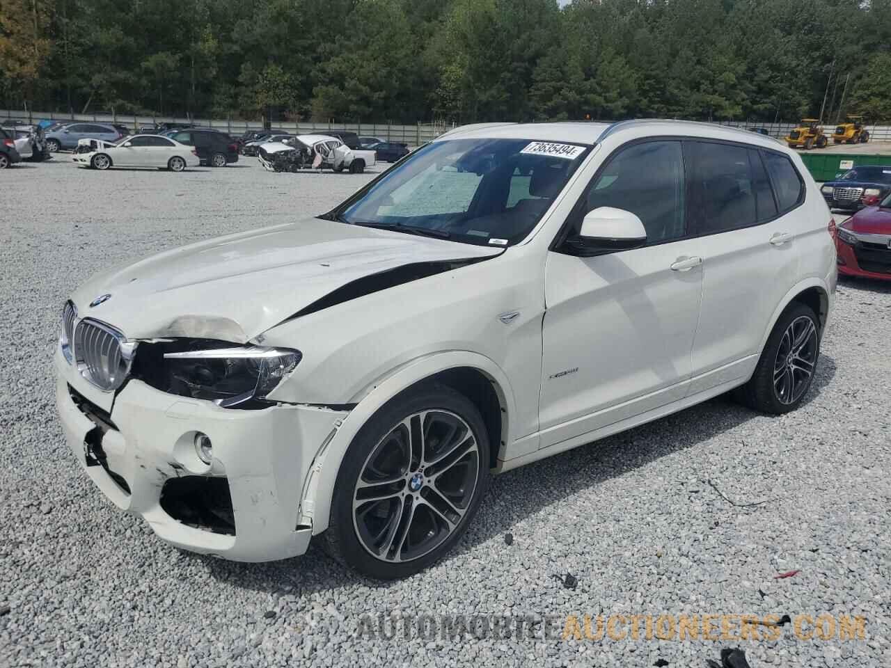 5UXWX9C57G0D72352 BMW X3 2016