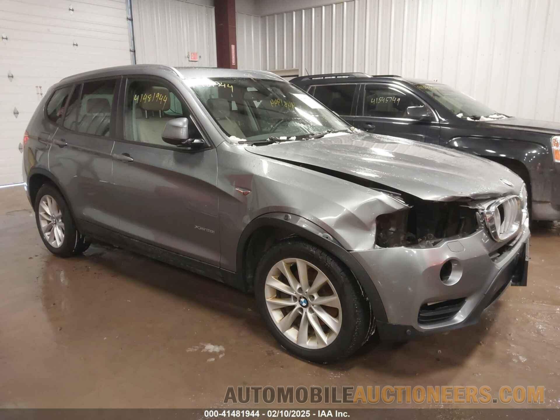 5UXWX9C57G0D74103 BMW X3 2016