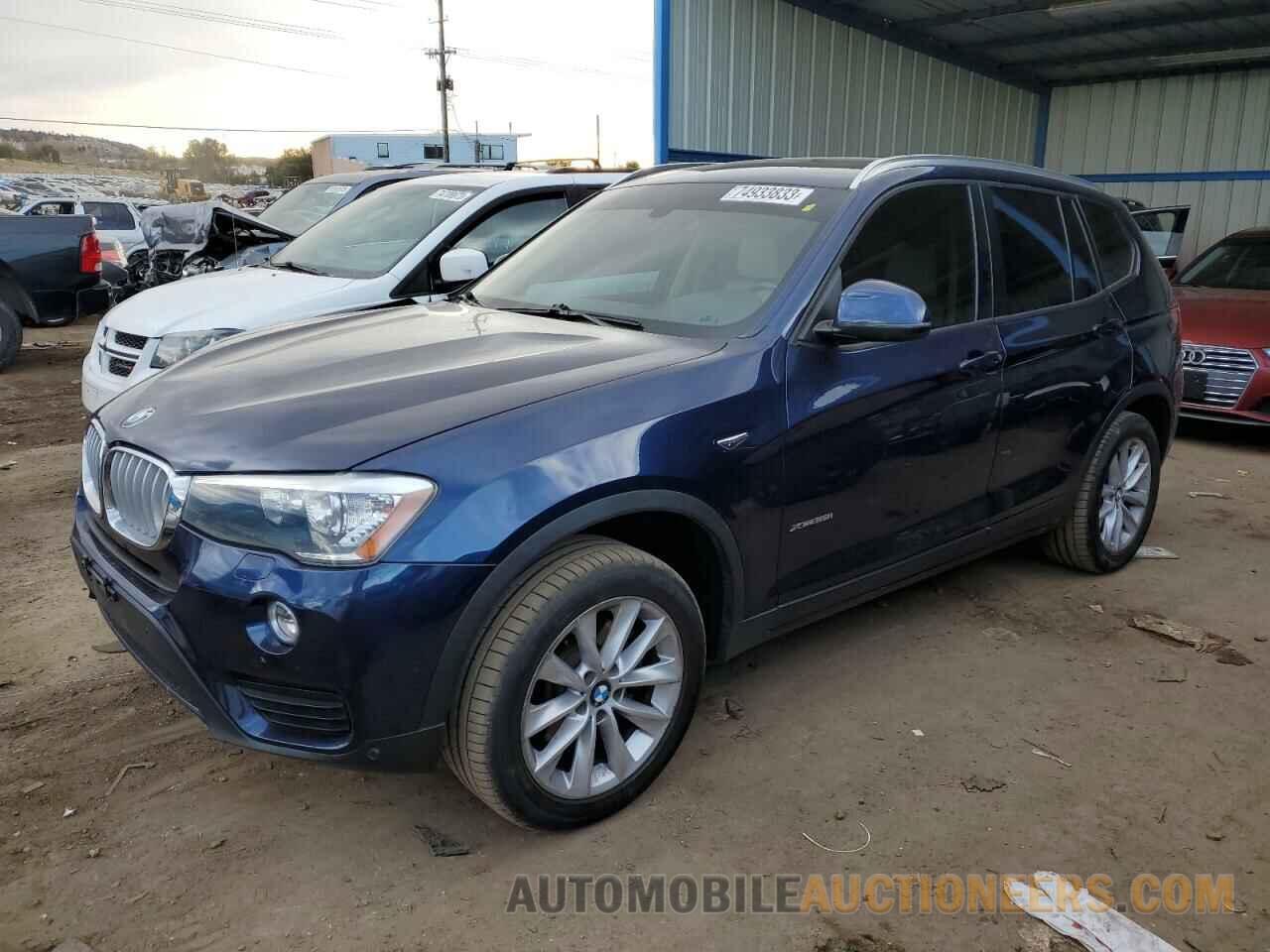 5UXWX9C57G0D76210 BMW X3 2016