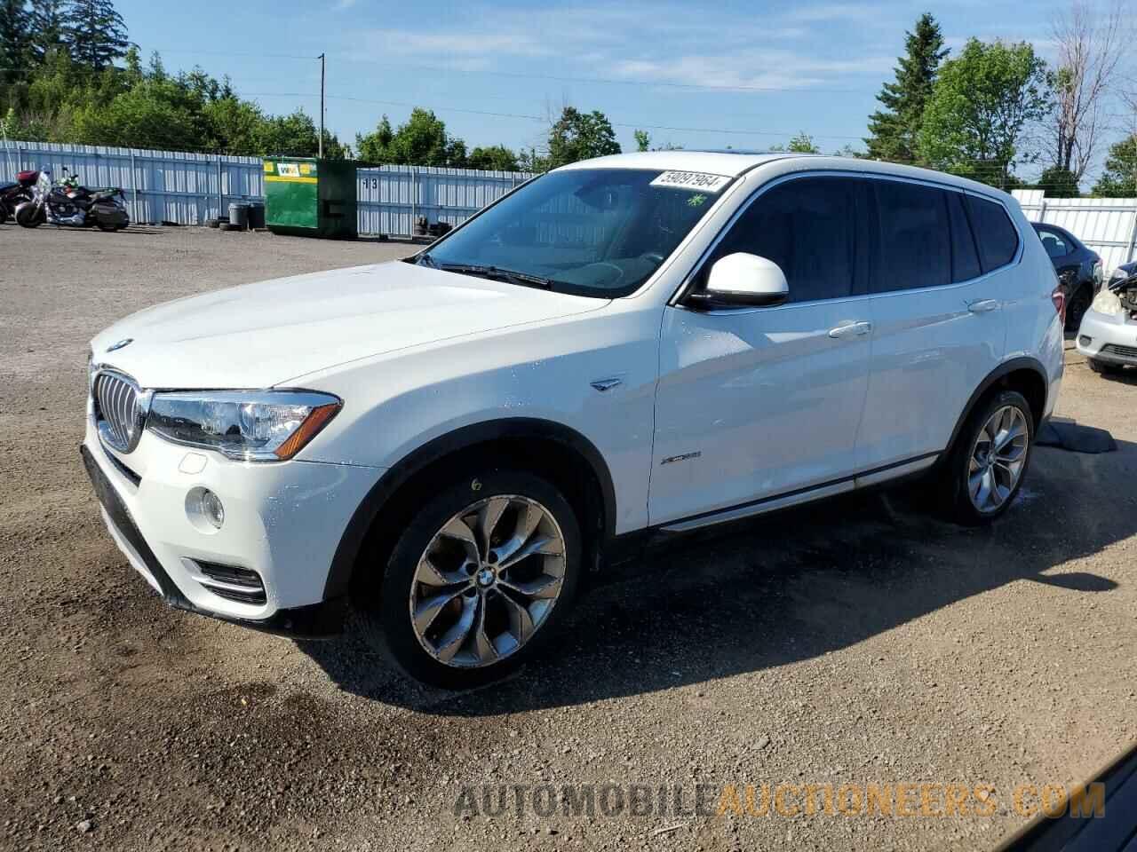 5UXWX9C57G0D89992 BMW X3 2016