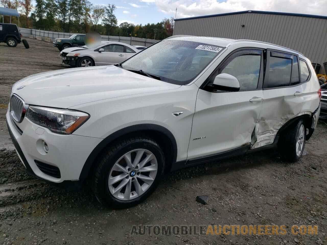 5UXWX9C57G0D91998 BMW X3 2016