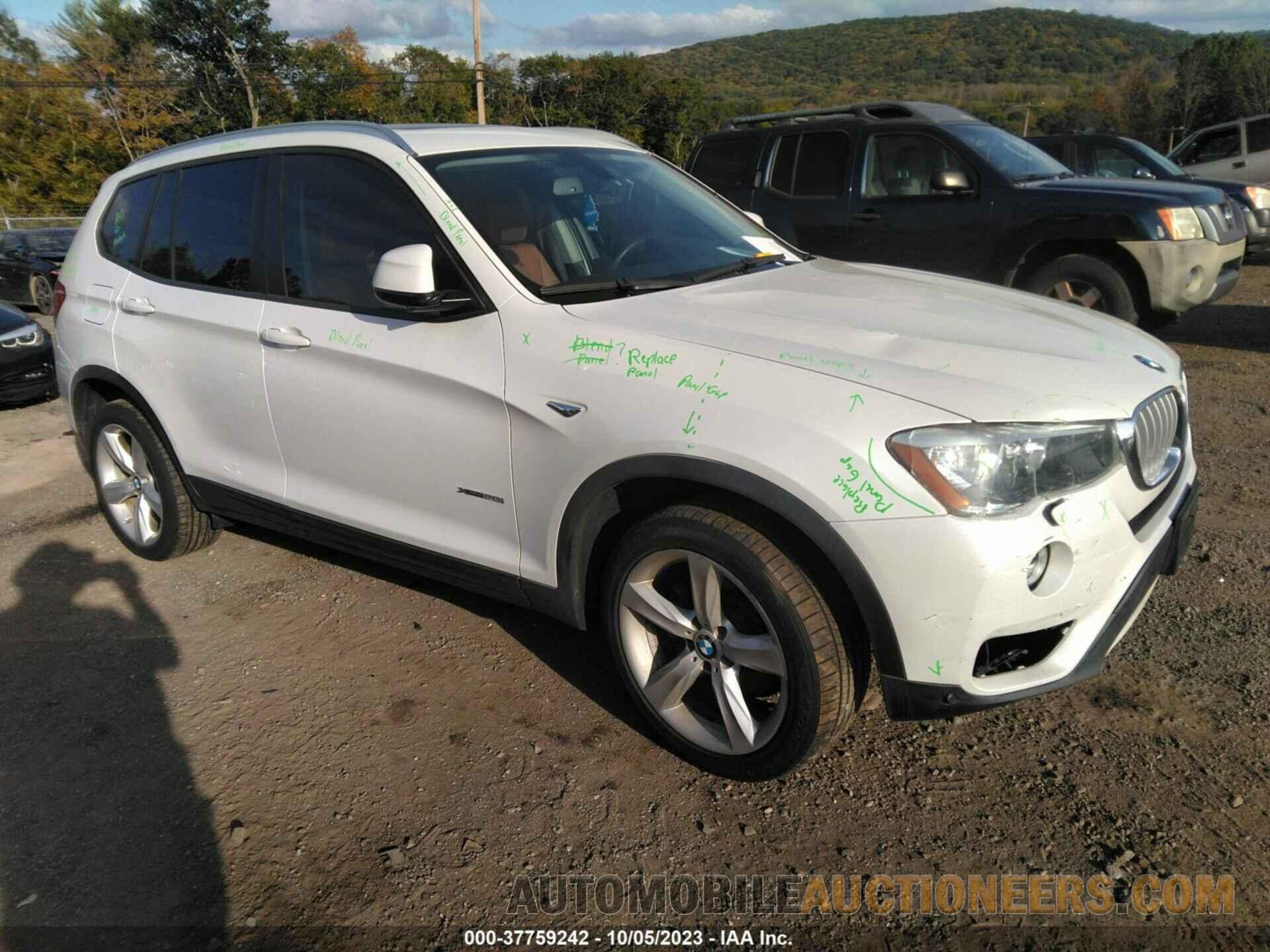 5UXWX9C57H0T04177 BMW X3 2017