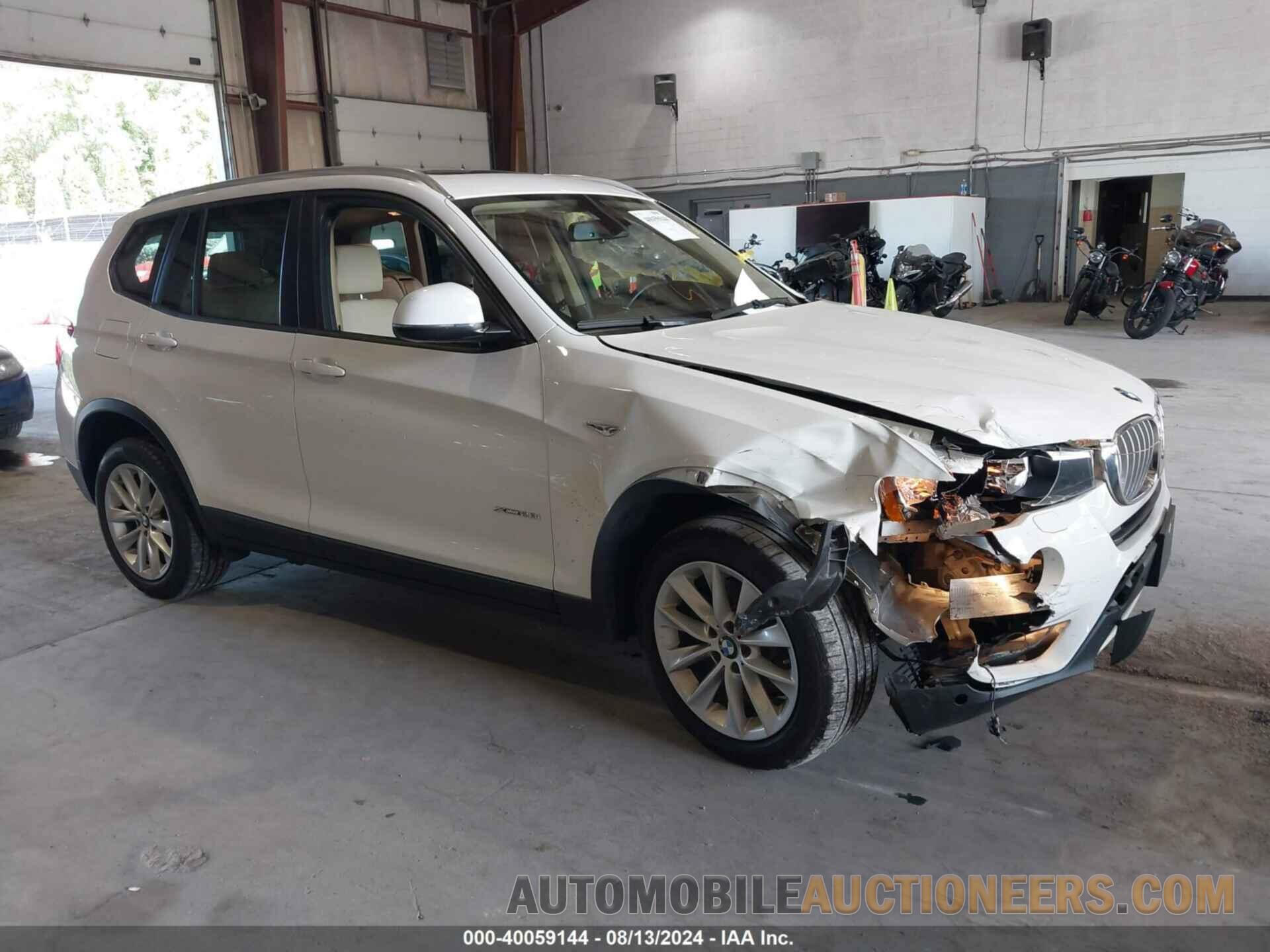 5UXWX9C57H0T08858 BMW X3 2017