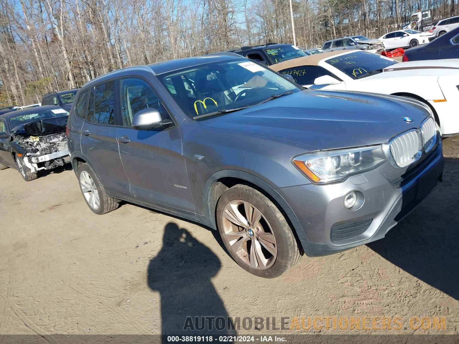 5UXWX9C58F0D49631 BMW X3 2015