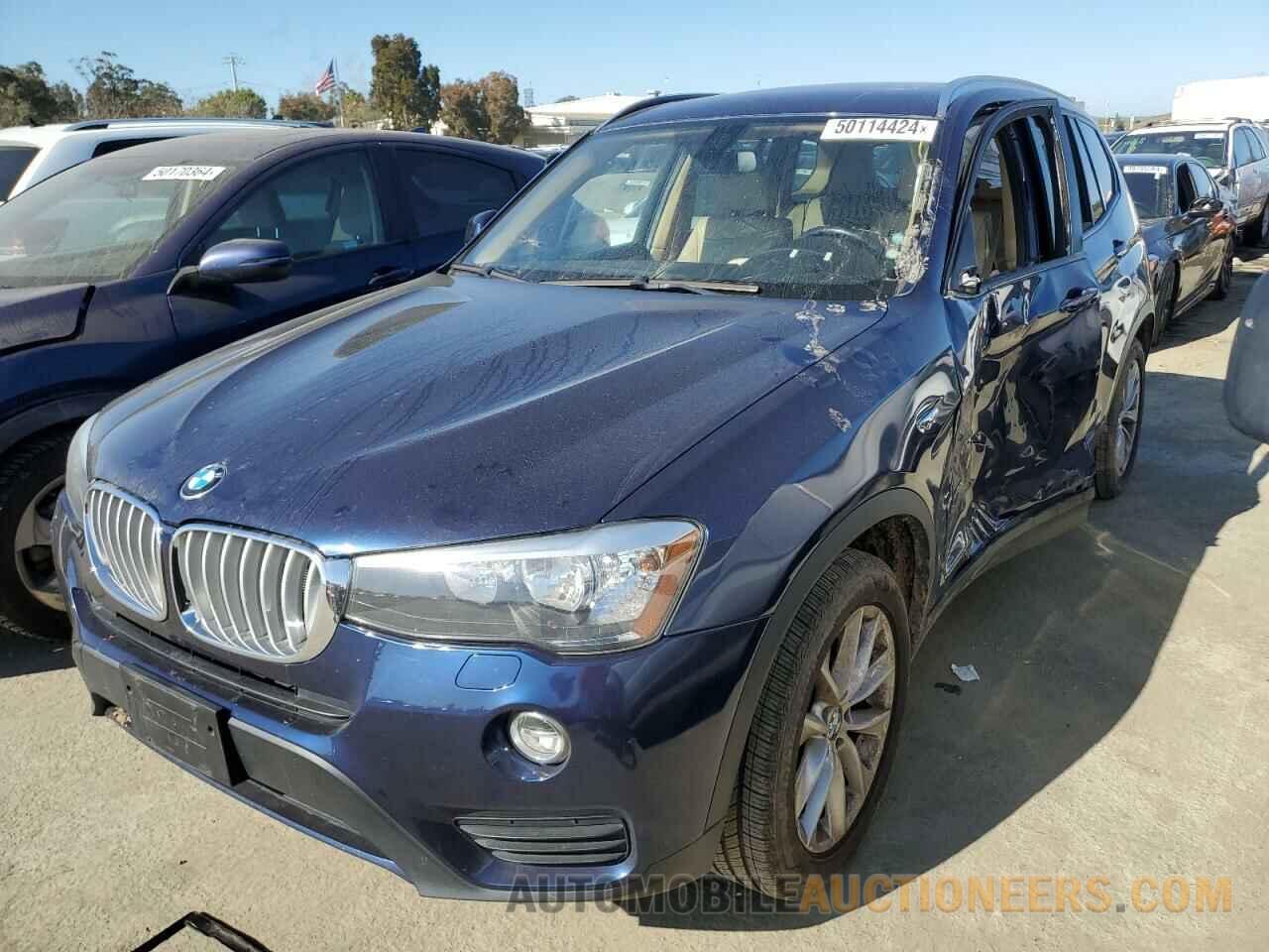 5UXWX9C58F0D50388 BMW X3 2015